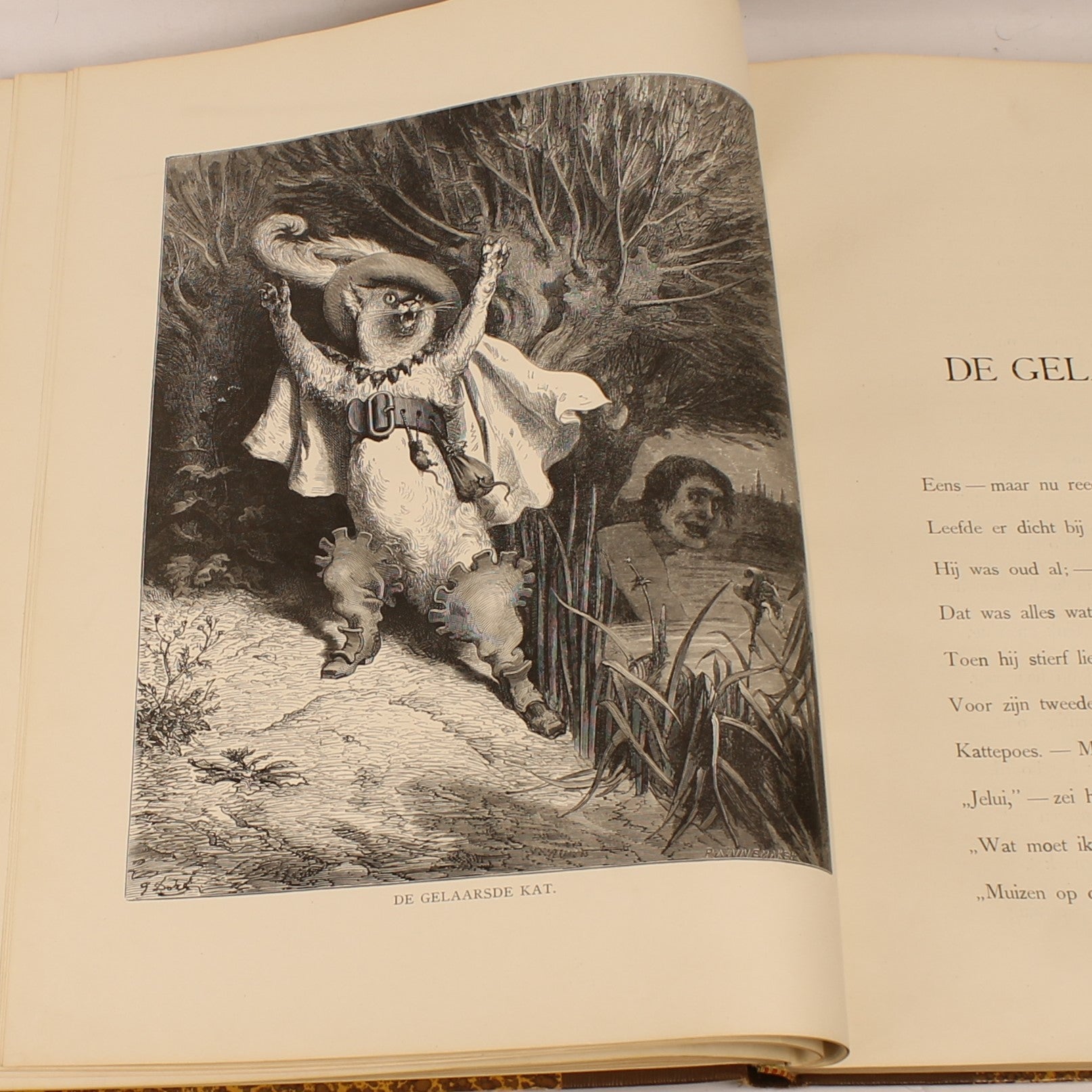 Édition Ancienne “Contes de Ma Mère l'Oye” – Gravures de Gustave Doré – D. Bolle Rotterdam – vers 1900 – In-folio de 33,5 cm