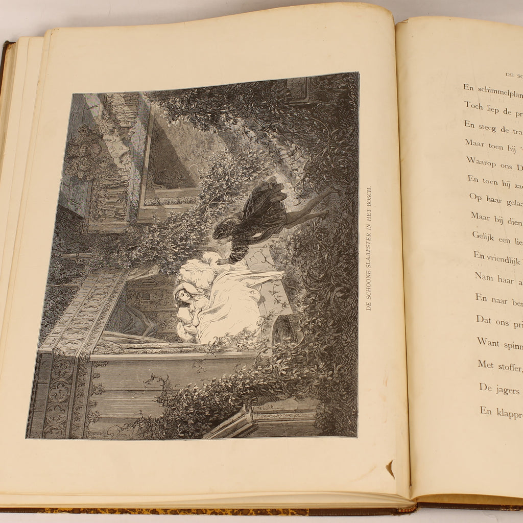Édition Ancienne “Contes de Ma Mère l'Oye” – Gravures de Gustave Doré – D. Bolle Rotterdam – vers 1900 – In-folio de 33,5 cm