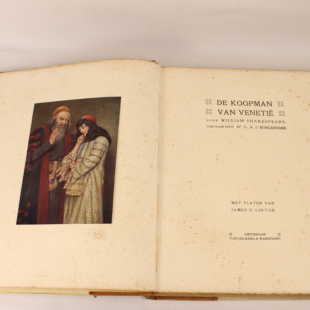 William Shakespeare – De Koopman van Venetië (Genummerde Luxe Editie Nr. 82/325) – Van Holkema & Warendorf ca. 1905