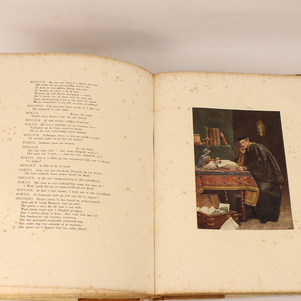 William Shakespeare – De Koopman van Venetië (Genummerde Luxe Editie Nr. 82/325) – Van Holkema & Warendorf ca. 1905