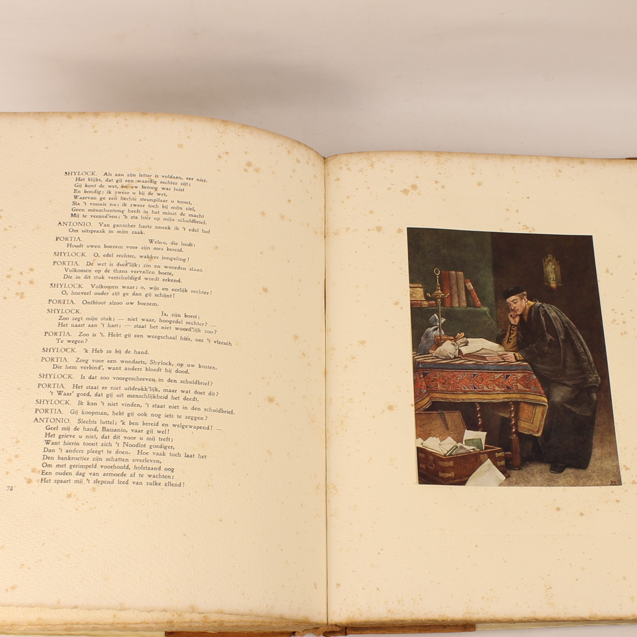William Shakespeare – De Koopman van Venetië (Genummerde Luxe Editie Nr. 82/325) – Van Holkema & Warendorf ca. 1905