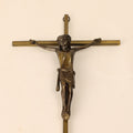Messing Crucifix met Christus Corpus – Interbellum Devotiekruis – 25 cm