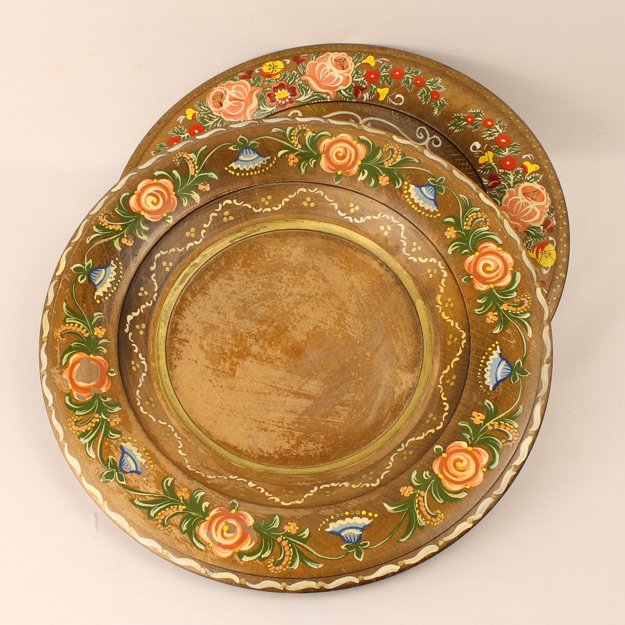 Tyrolean Wall Plates - Hand-painted - Wechstüberl Kufstein - Set of 2