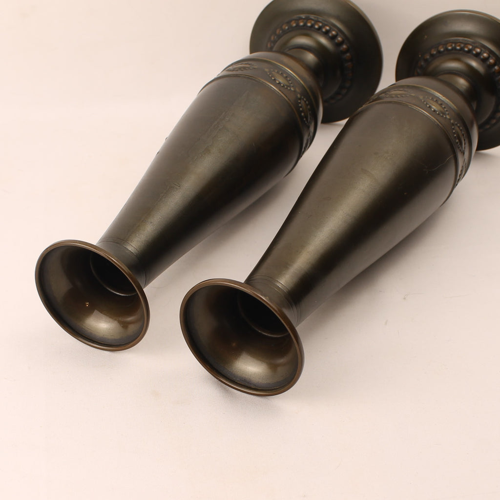 Kurz & Co Tiel Vazen - Interbellum - Messing - Model 1375 - Set van 2 -29 cm
