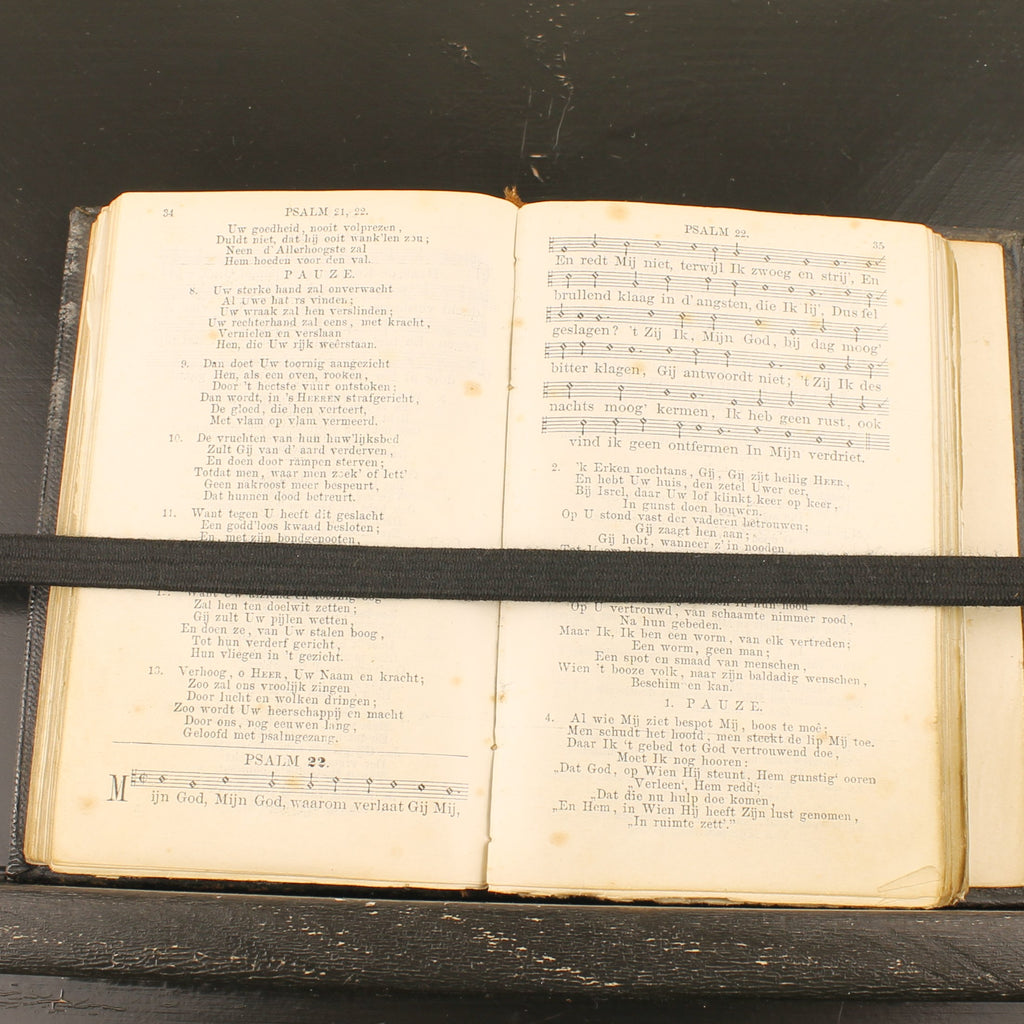 Nieuw Testament met Leren Band en Sluitflap – A. Jongbloed Leeuwarden (ca. 1860–1890)