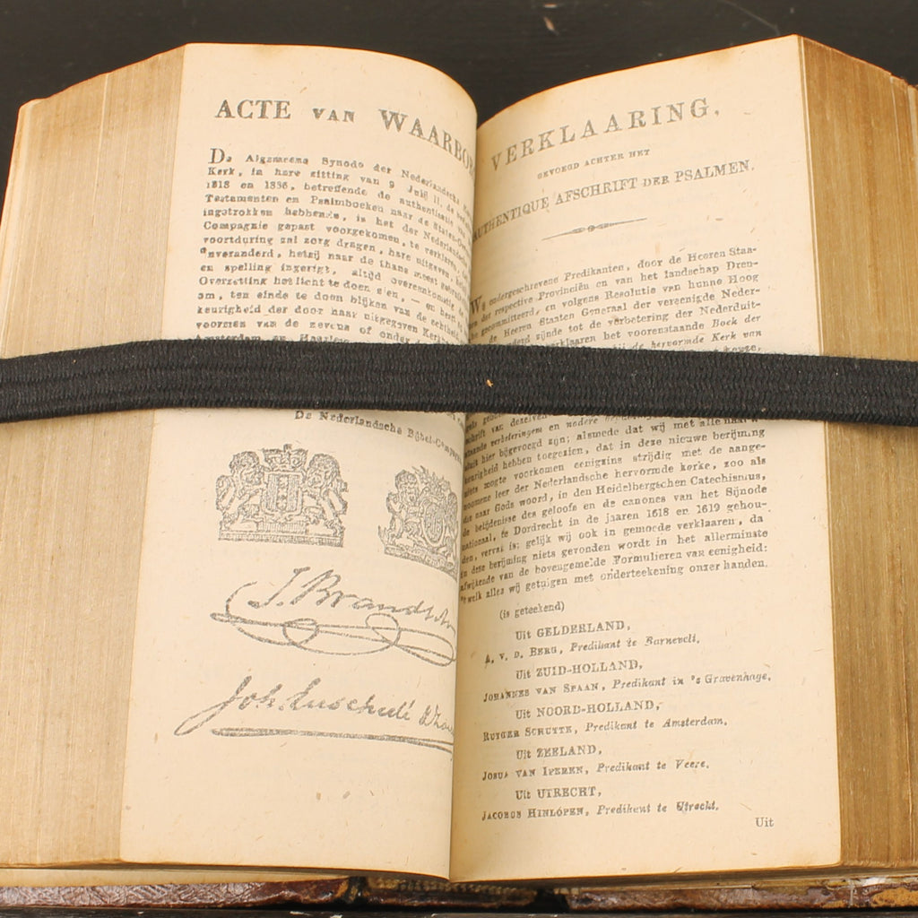 Nieuwe Testament (Statenvertaling) - Zakbijbeltje met Zilveren Sluiting en Goudsnede - 1870 Haarlem