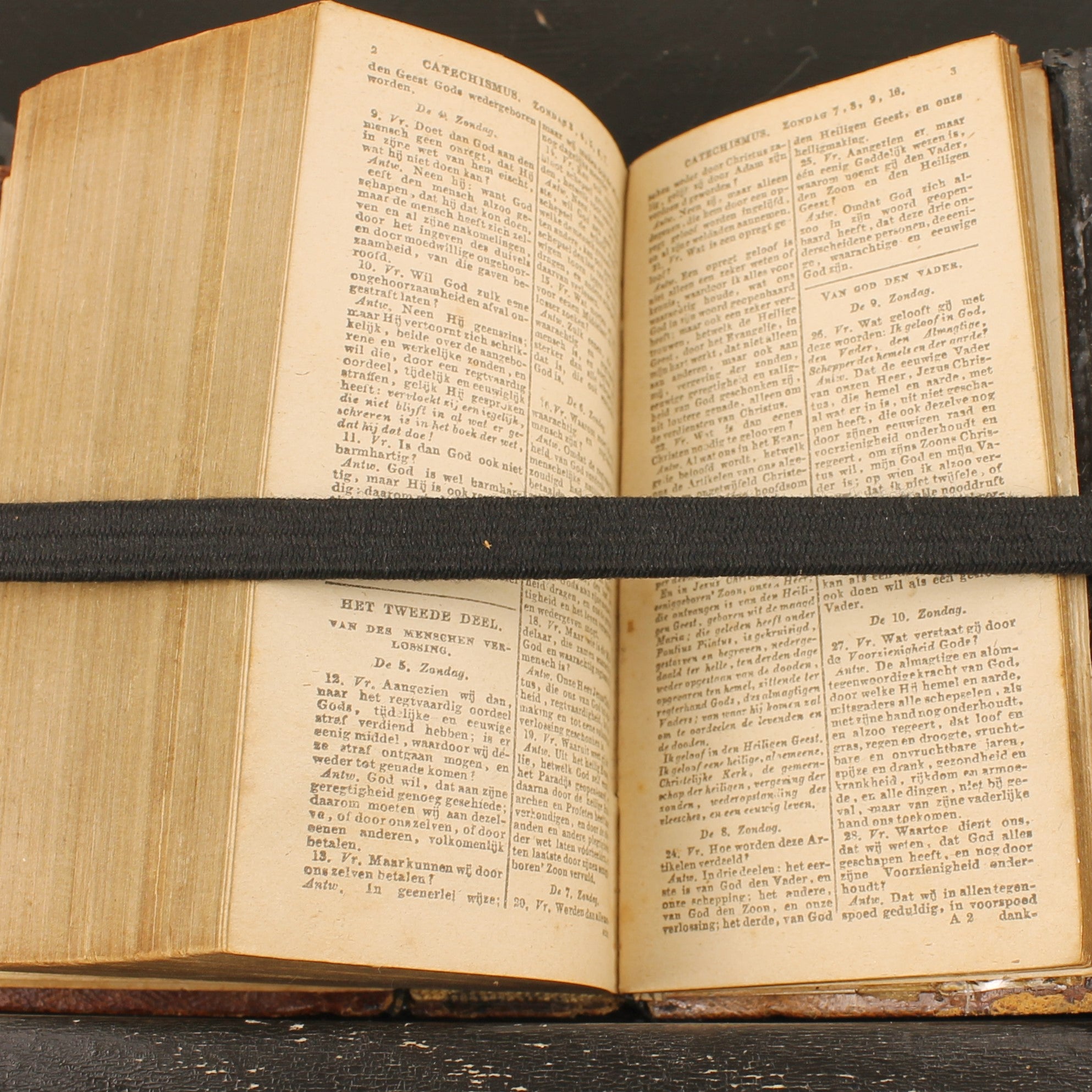 Nieuwe Testament (Statenvertaling) - Zakbijbeltje met Zilveren Sluiting en Goudsnede - 1870 Haarlem