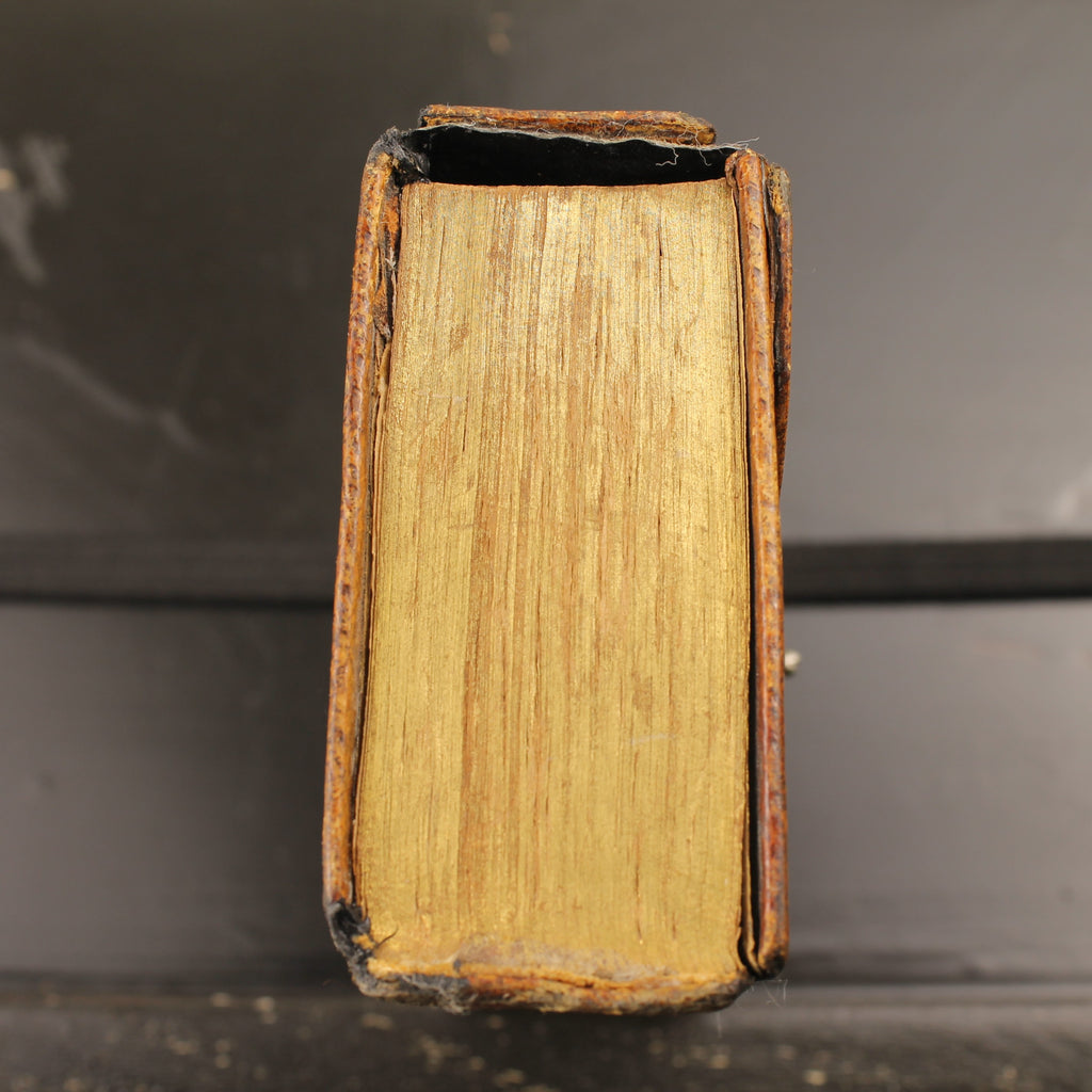 Nieuwe Testament (Statenvertaling) - Zakbijbeltje met Zilveren Sluiting en Goudsnede - 1870 Haarlem