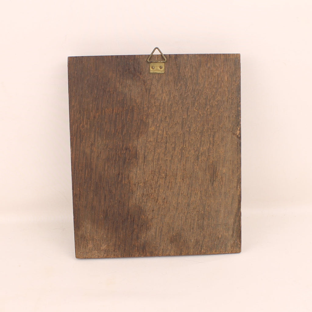 Religieuze Icoon – Maria met Kind – Byzantijnse Stijl Reliëf (ca. 1940–1970)