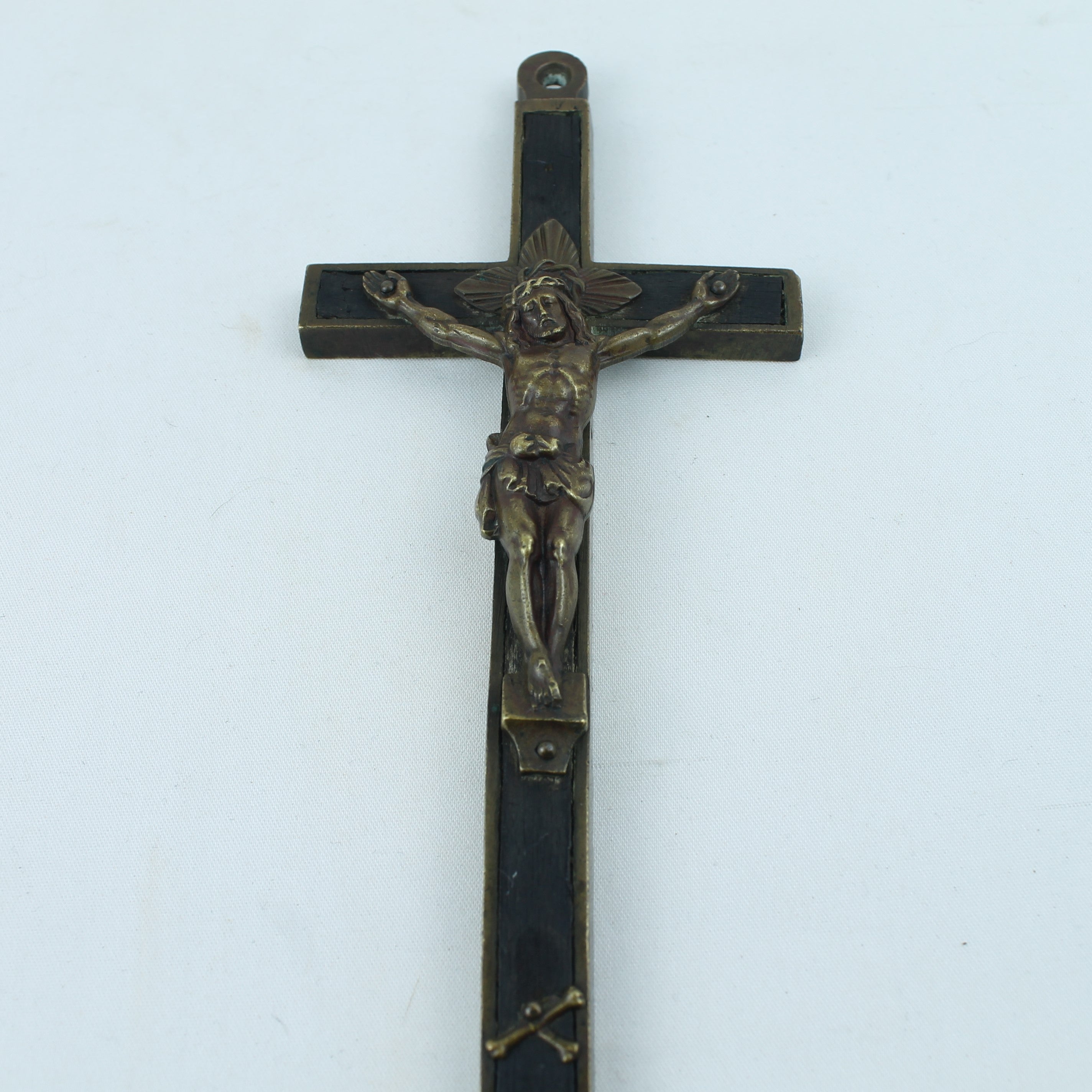 Grote Antieke Devotionele Kruishanger – Christus Corpus – ca. 1900