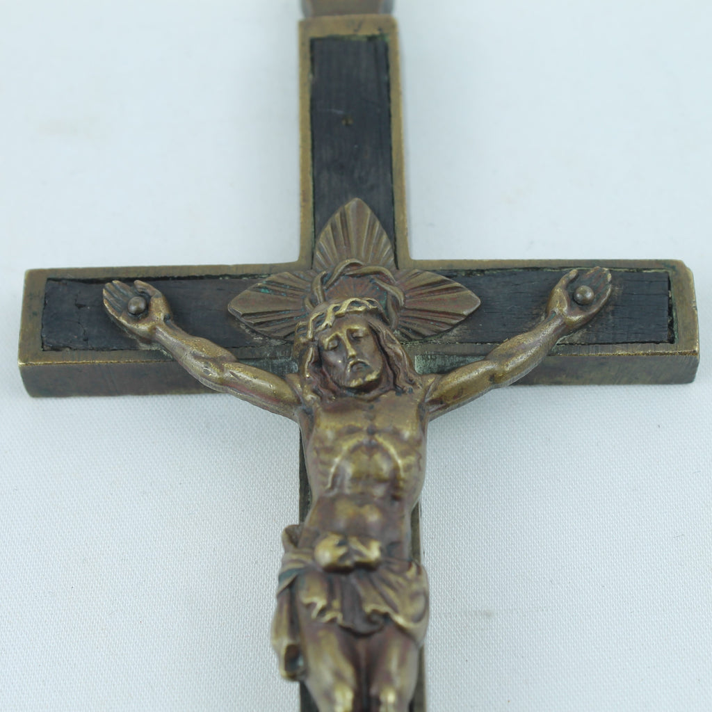 Grote Antieke Devotionele Kruishanger – Christus Corpus – ca. 1900