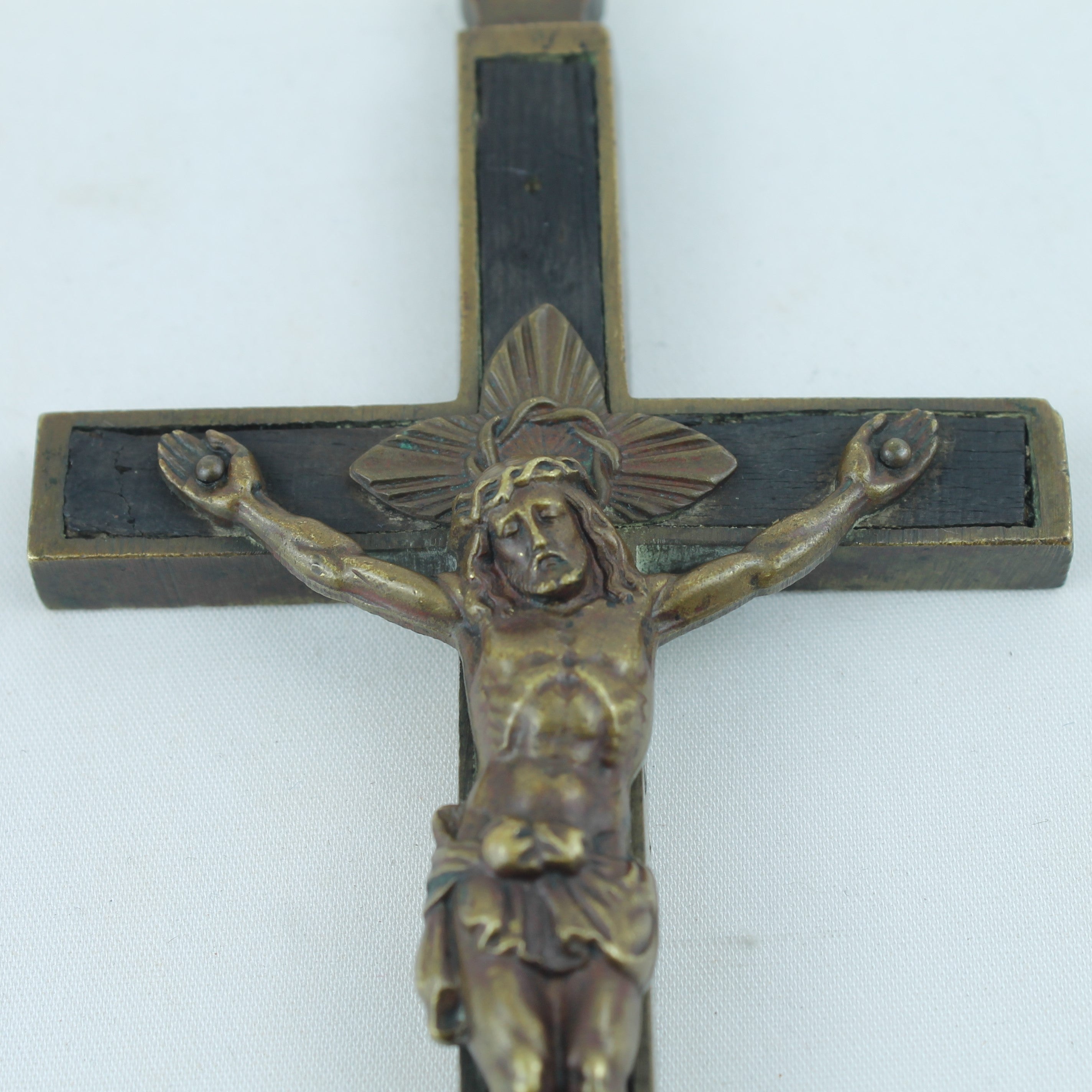 Grote Antieke Devotionele Kruishanger – Christus Corpus – ca. 1900