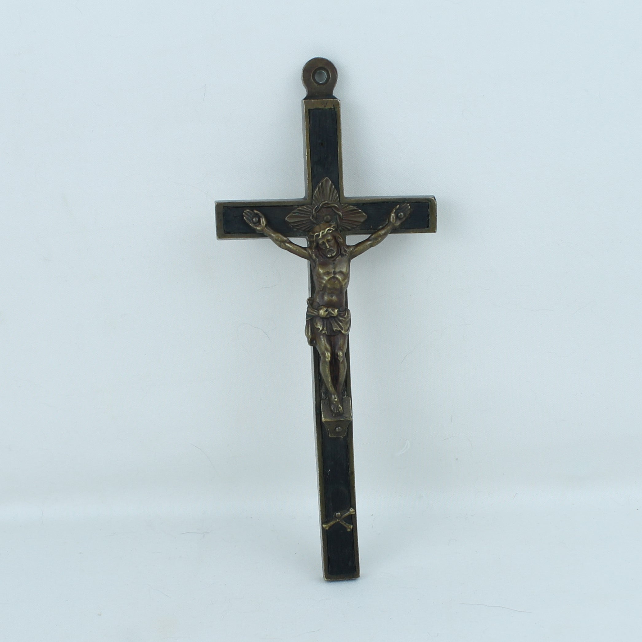 Grote Antieke Devotionele Kruishanger – Christus Corpus – ca. 1900