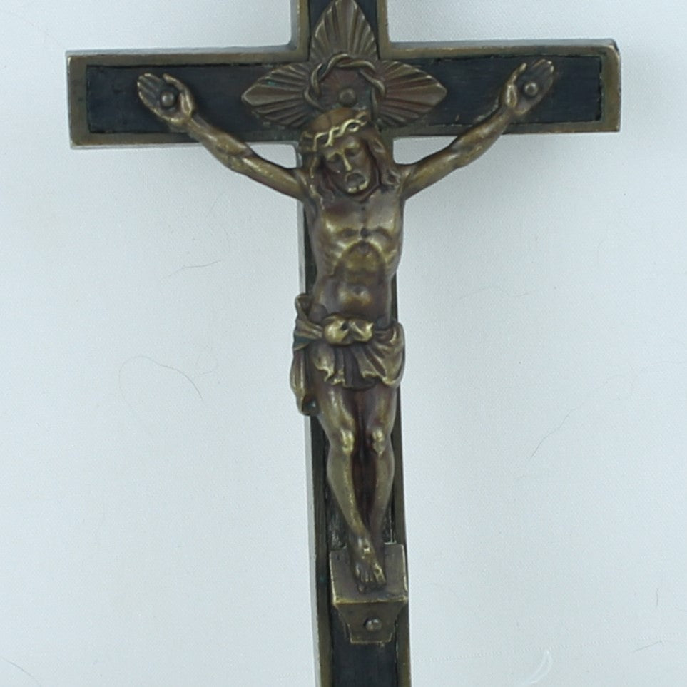 Grote Antieke Devotionele Kruishanger – Christus Corpus – ca. 1900