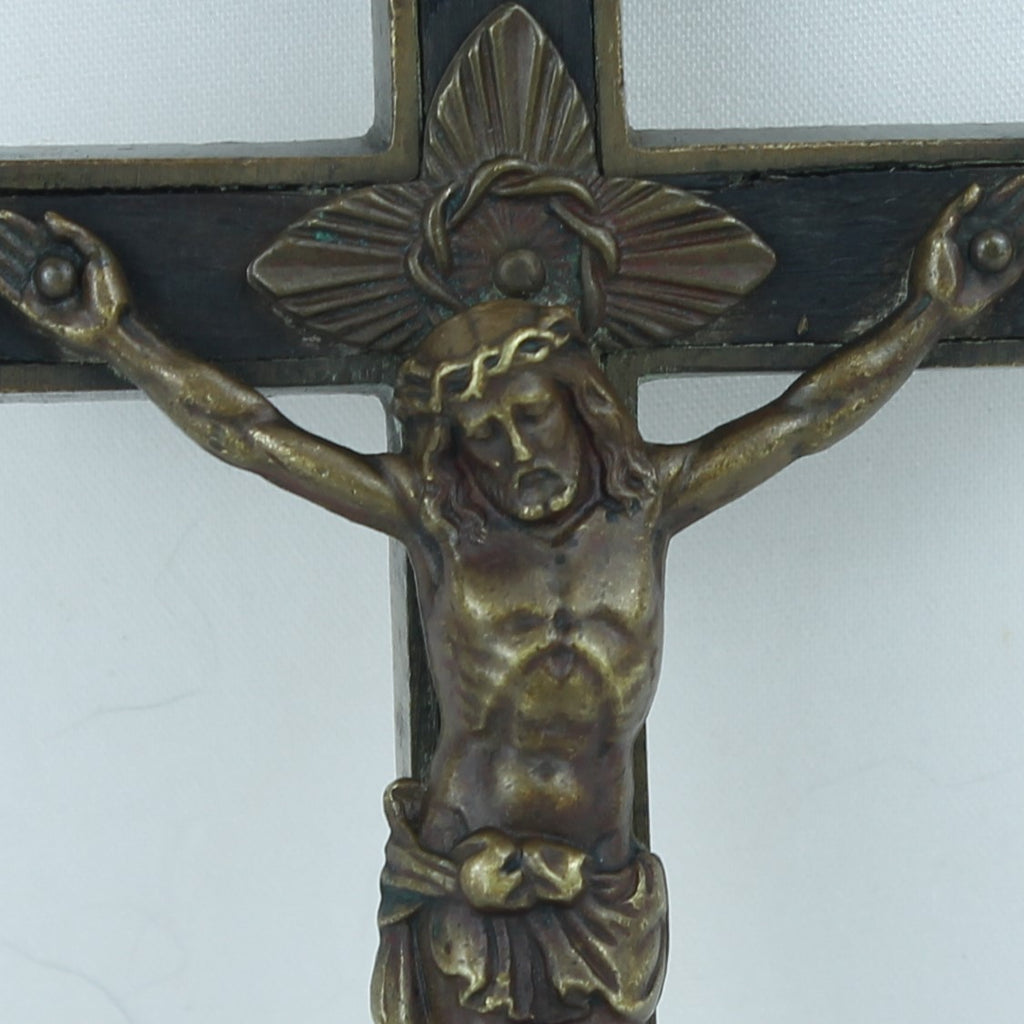 Grote Antieke Devotionele Kruishanger – Christus Corpus – ca. 1900