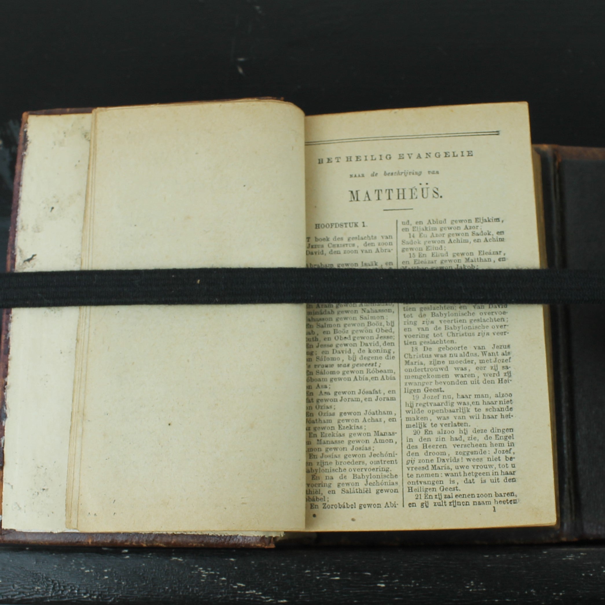 Nieuw Testament (Statenvertaling) - Zakbijbeltje met Sluiting - Haarlem 1885