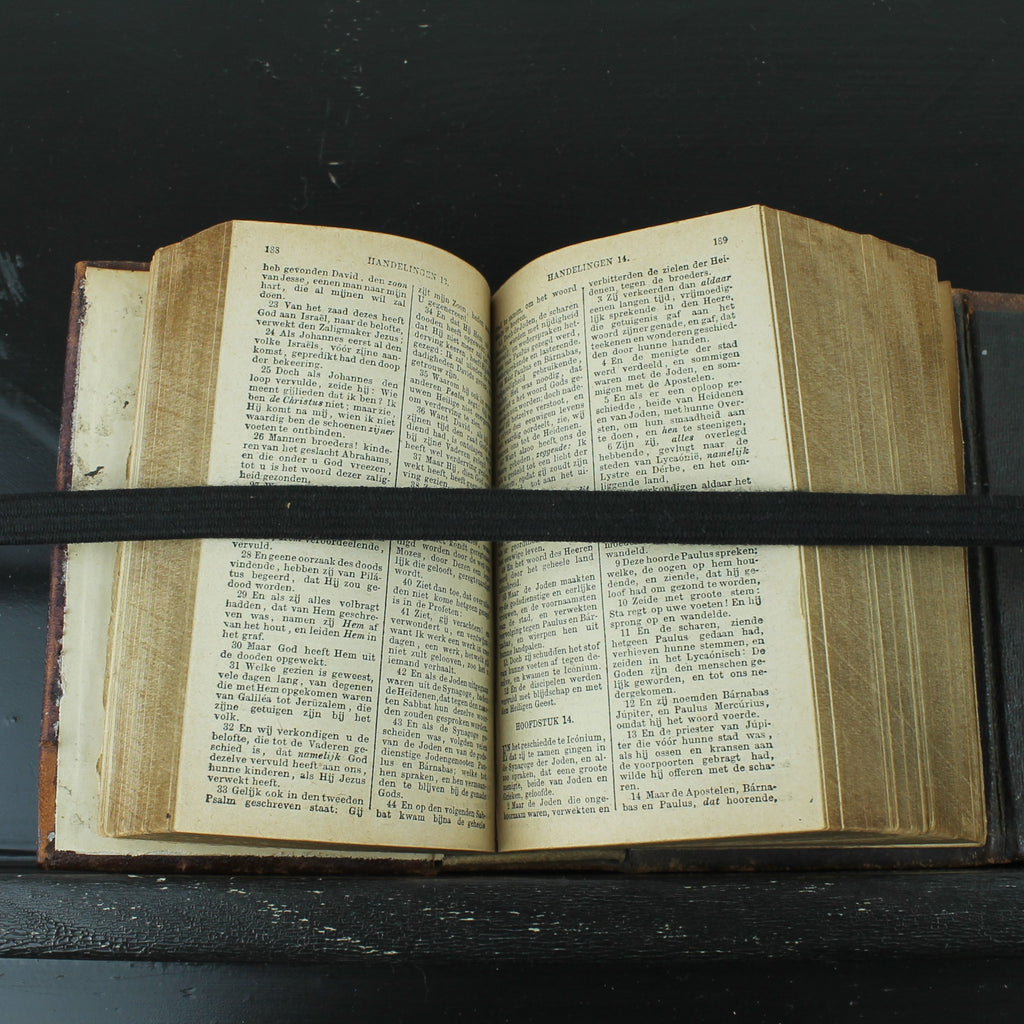 Nieuw Testament (Statenvertaling) - Zakbijbeltje met Sluiting - Haarlem 1885