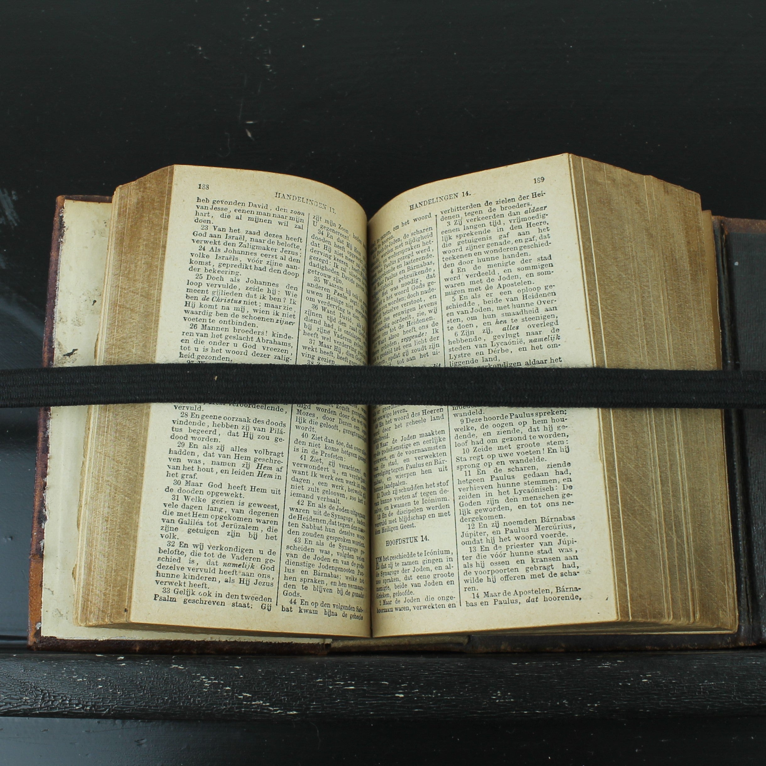 Nieuw Testament (Statenvertaling) - Zakbijbeltje met Sluiting - Haarlem 1885