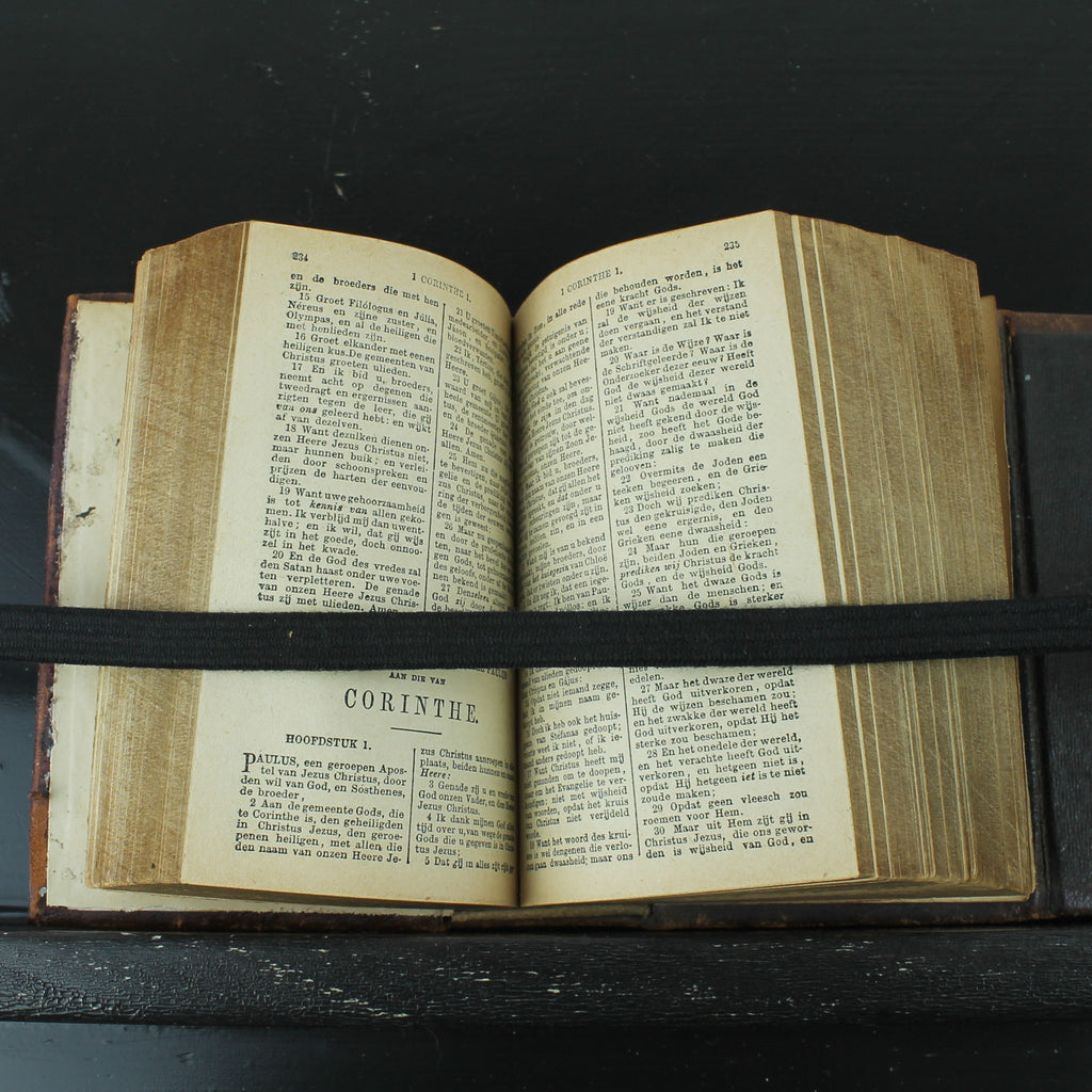 Nieuw Testament (Statenvertaling) - Zakbijbeltje met Sluiting - Haarlem 1885