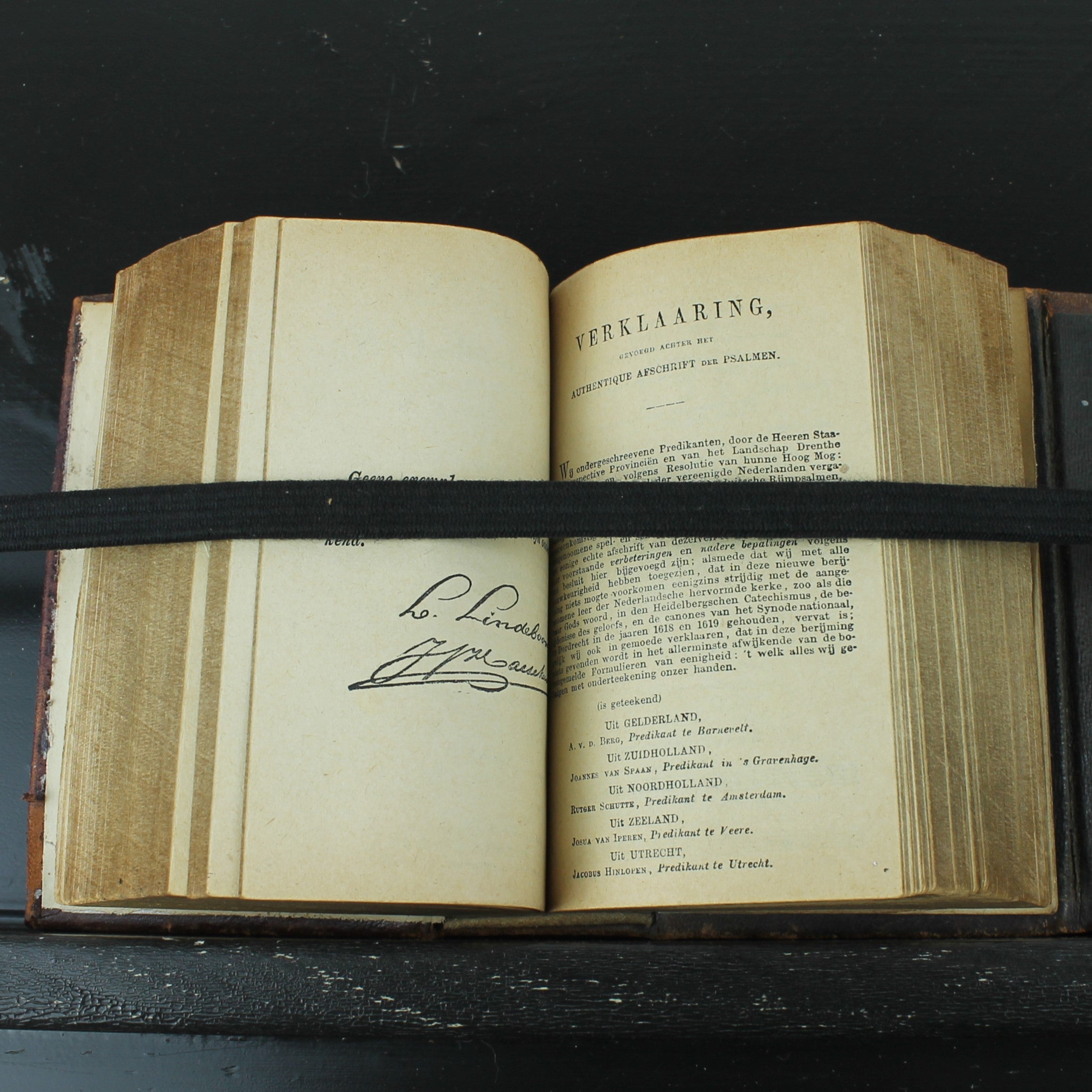 Nieuw Testament (Statenvertaling) - Zakbijbeltje met Sluiting - Haarlem 1885