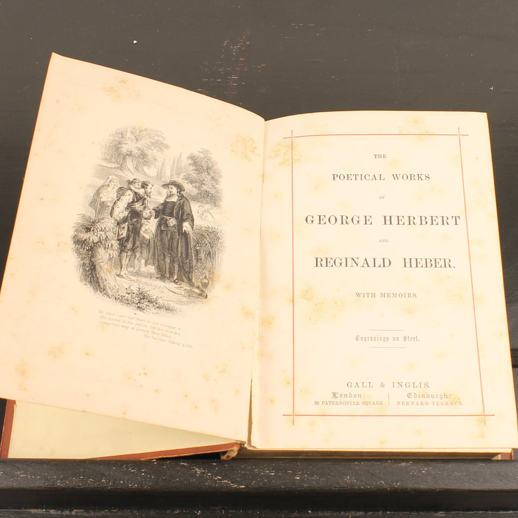 The Poetical Works of George Herbert and Reginald Heber | Gall & Inglis ca. 1870
