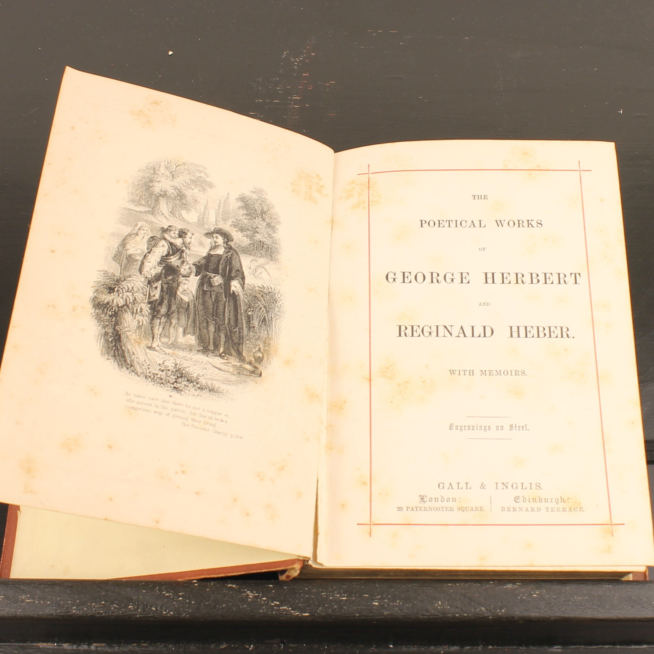 The Poetical Works of George Herbert and Reginald Heber | Gall & Inglis ca. 1870