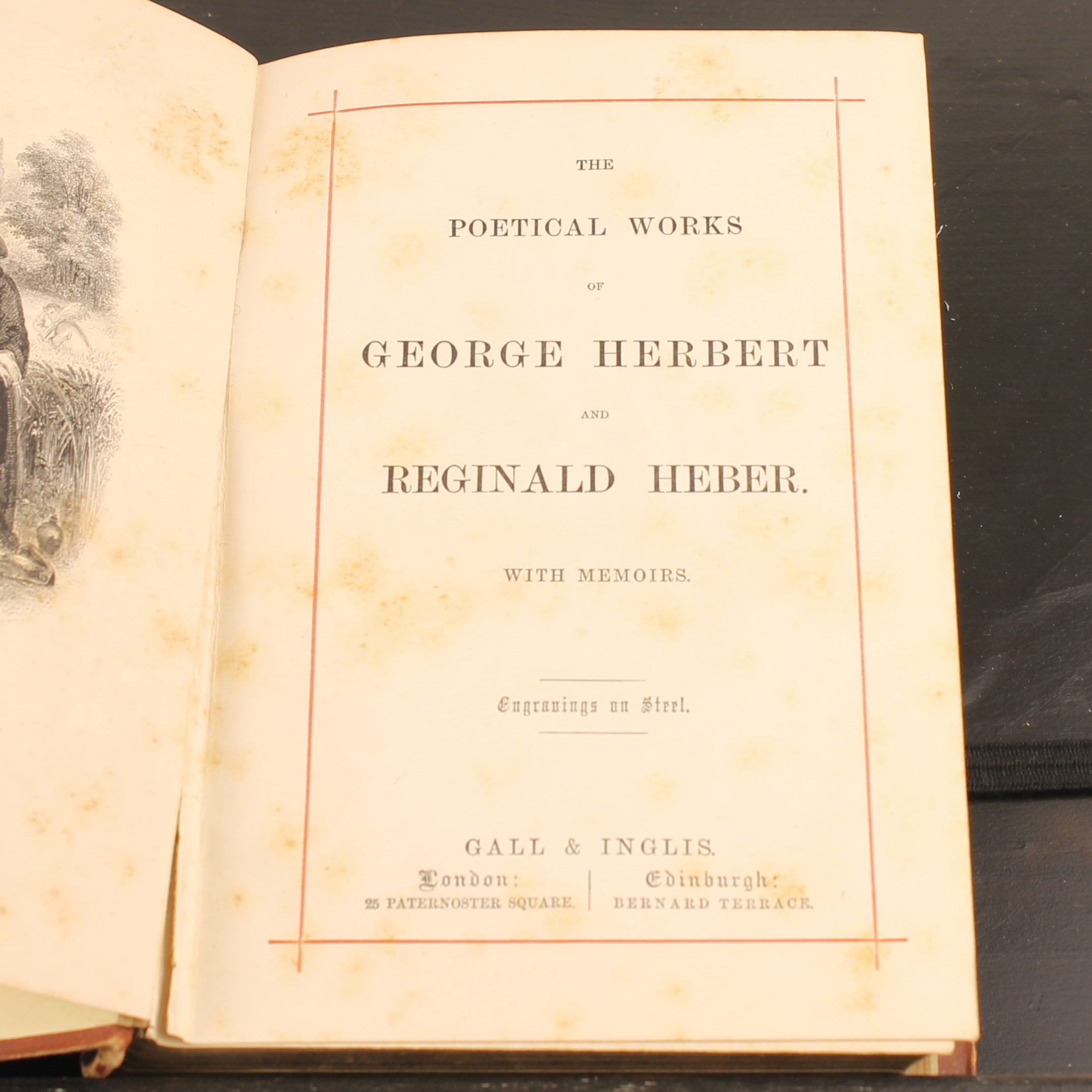 The Poetical Works of George Herbert and Reginald Heber | Gall & Inglis ca. 1870