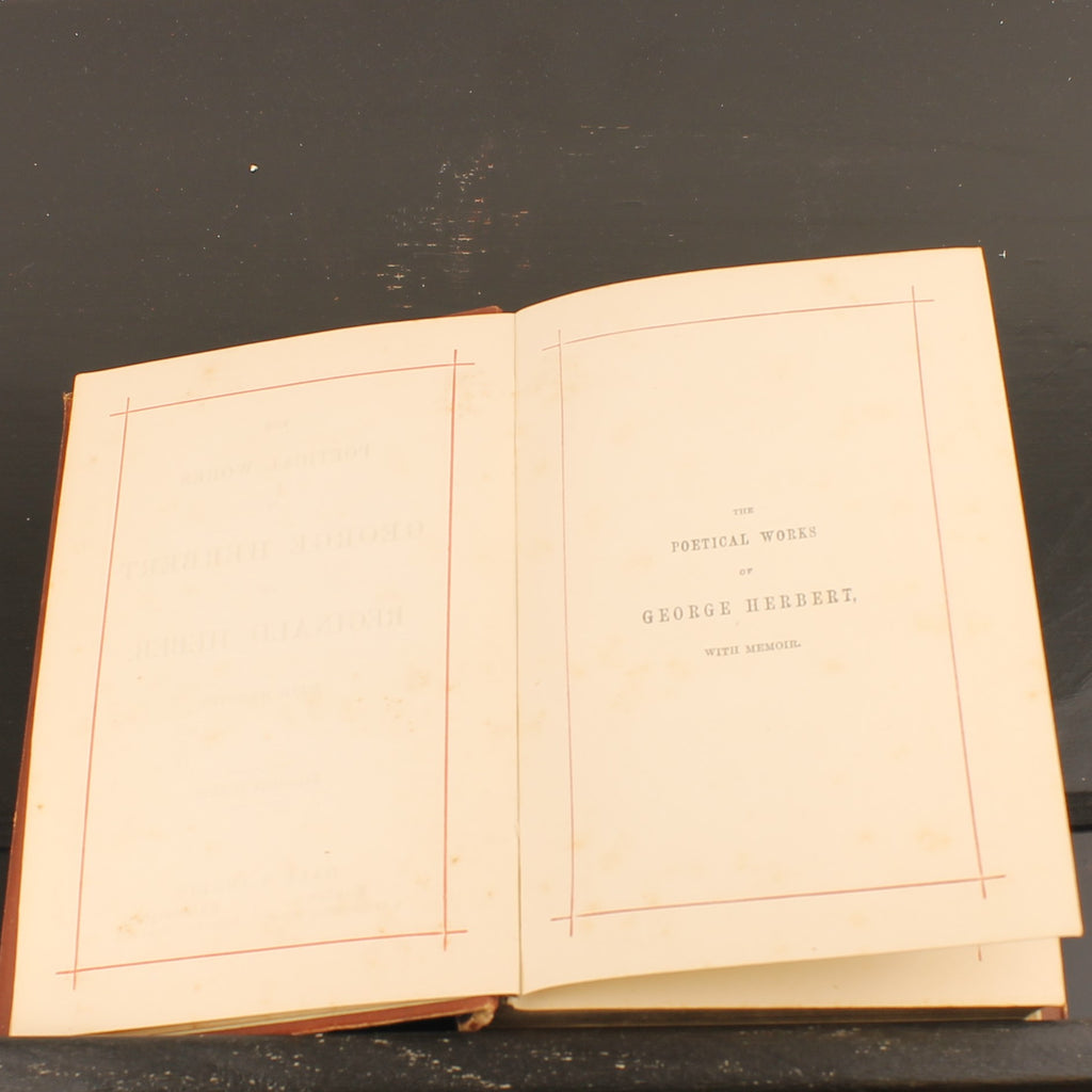 The Poetical Works of George Herbert and Reginald Heber | Gall & Inglis ca. 1870