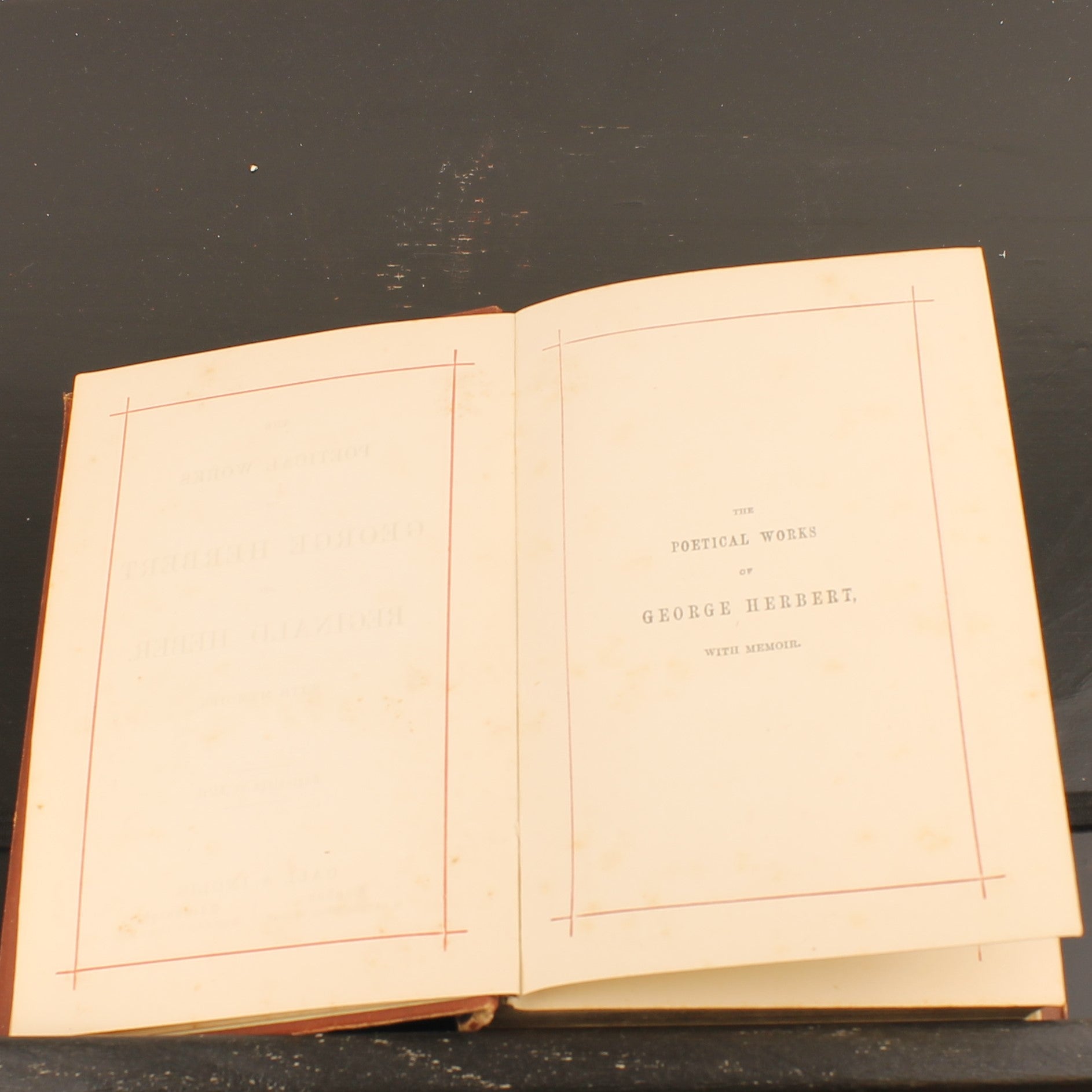The Poetical Works of George Herbert and Reginald Heber | Gall & Inglis ca. 1870