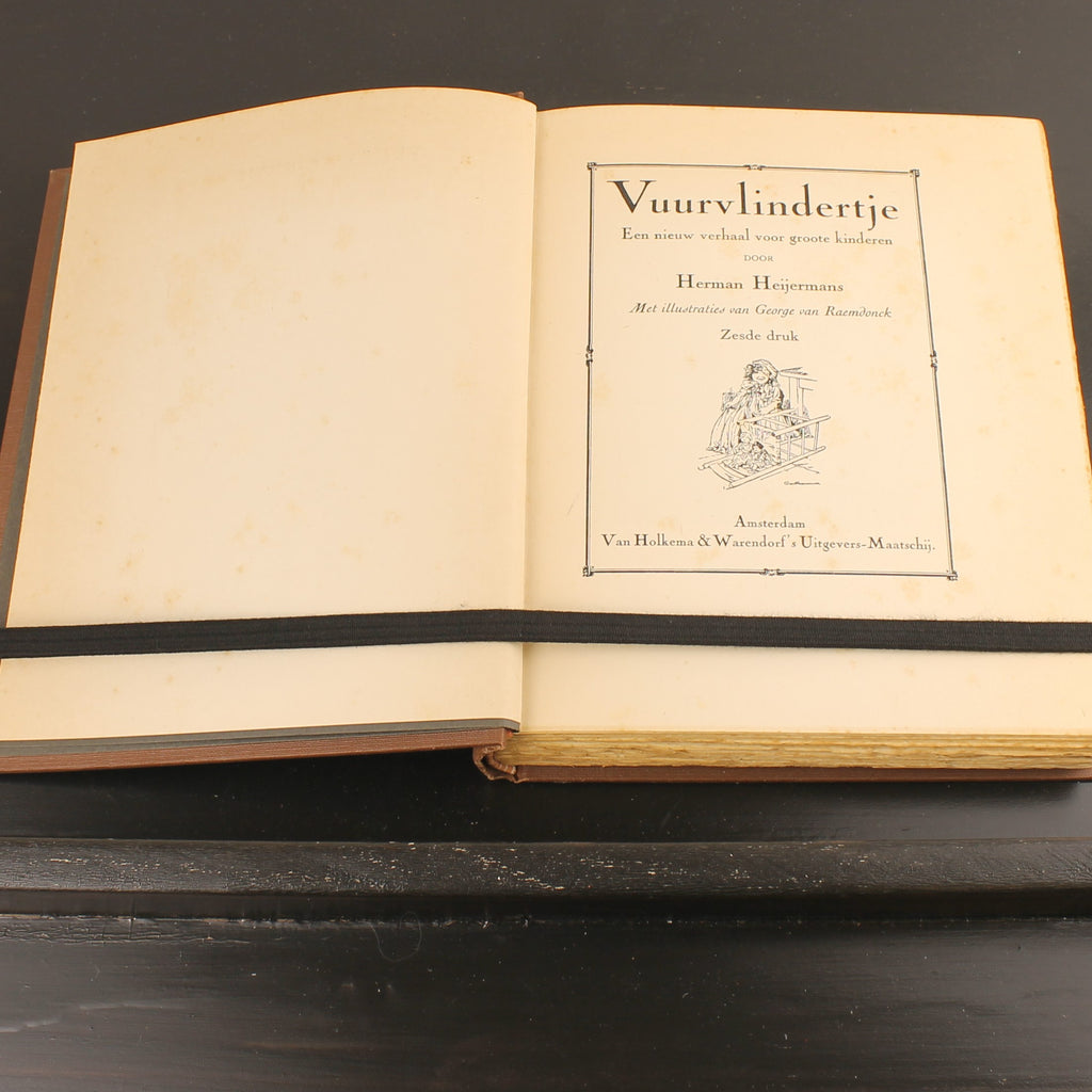 Vuurvlindertje - Herman Heijermans - Geïllustreerd Boek - Van Holkema & Warendorf Amsterdam