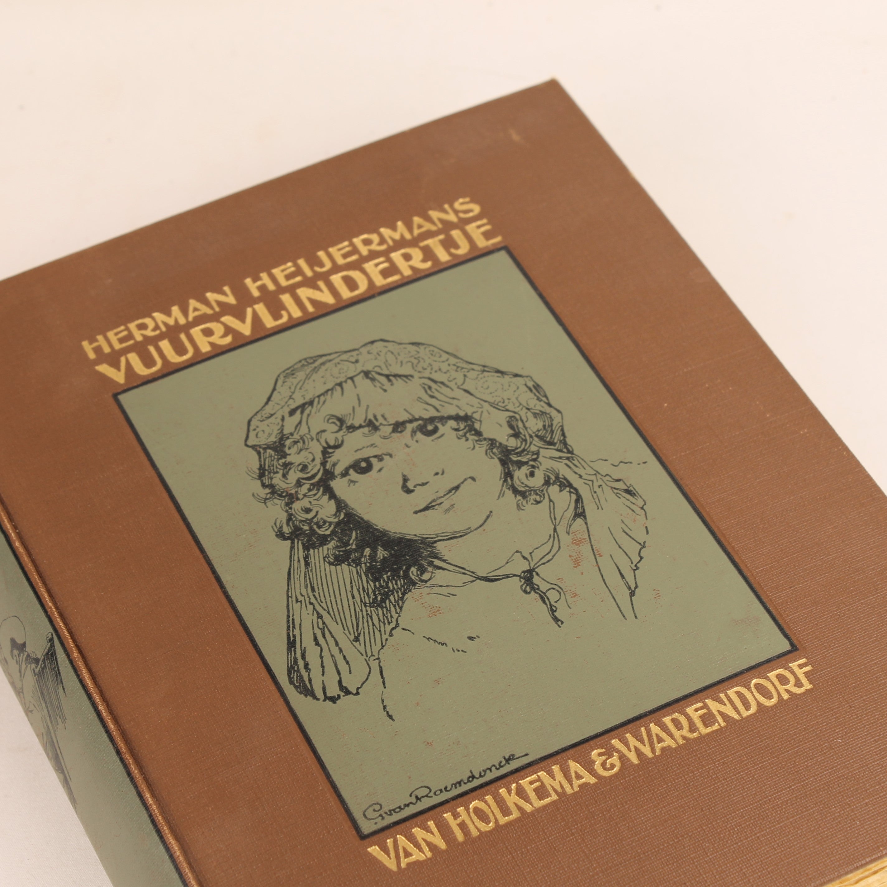 Vuurvlindertje - Herman Heijermans - Geïllustreerd Boek - Van Holkema & Warendorf Amsterdam