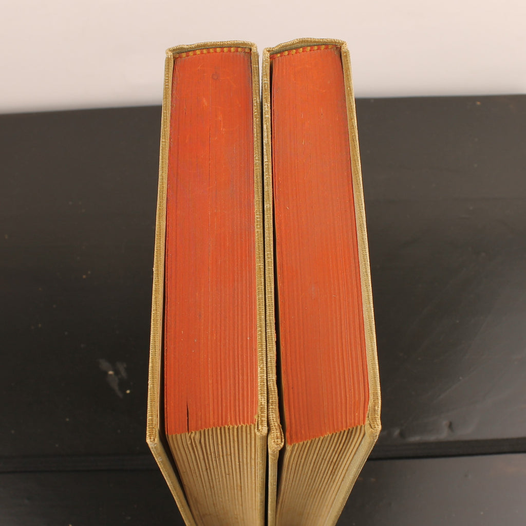 En de Zon Ging Onder (2 Delen) - Marguerite Steen - Boekenset met Illustraties van Anton Pieck - ca. 1930 Den Haag