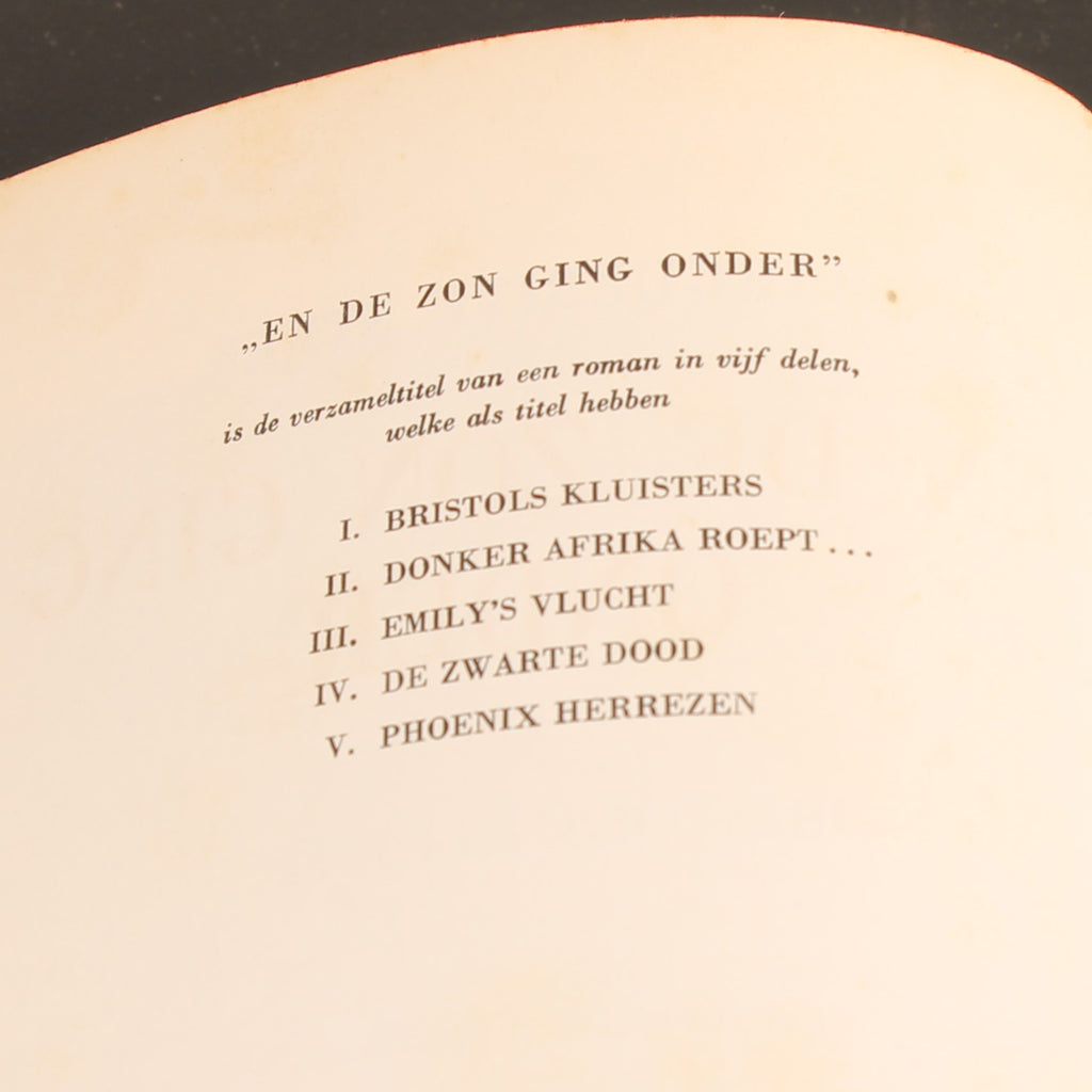 En de Zon Ging Onder (2 Delen) - Marguerite Steen - Boekenset met Illustraties van Anton Pieck - ca. 1930 Den Haag
