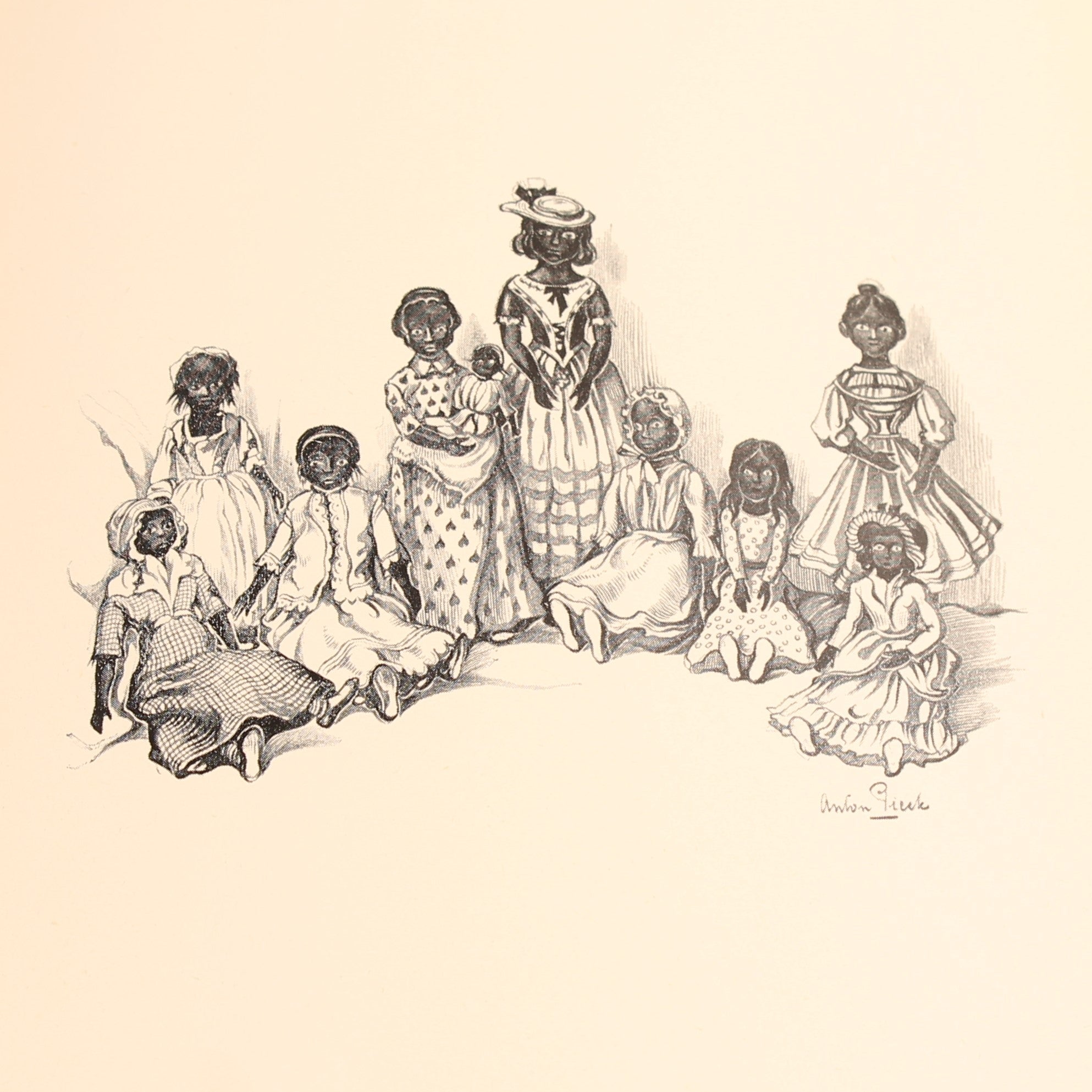En de Zon Ging Onder (2 Delen) - Marguerite Steen - Boekenset met Illustraties van Anton Pieck - ca. 1930 Den Haag