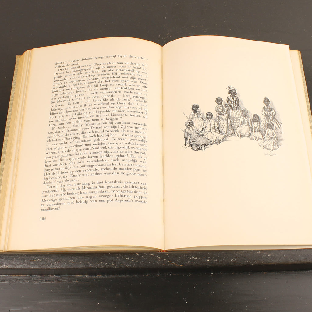 En de Zon Ging Onder (2 Delen) - Marguerite Steen - Boekenset met Illustraties van Anton Pieck - ca. 1930 Den Haag