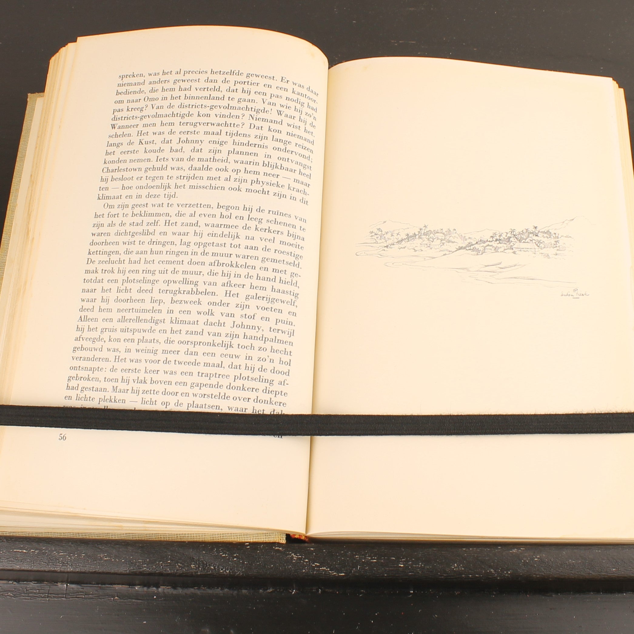 En de Zon Ging Onder (2 Delen) - Marguerite Steen - Boekenset met Illustraties van Anton Pieck - ca. 1930 Den Haag