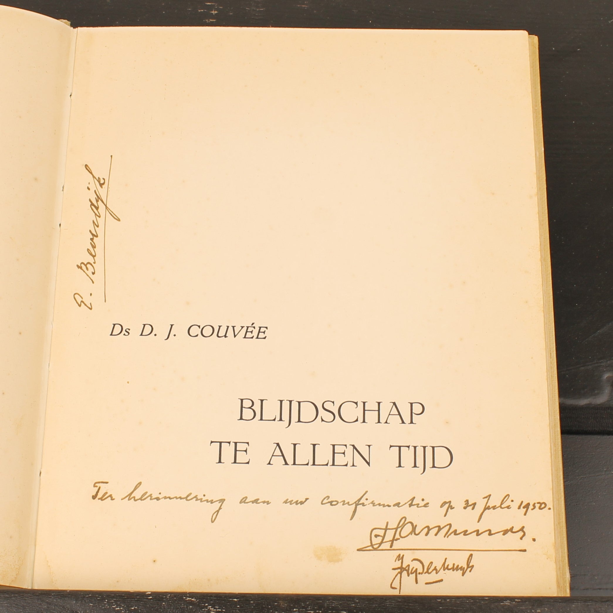 Blijdschap te allen tijd - D. J. Couvée - J. H. Kok N.V. Kampen [ca. 1945–1950]