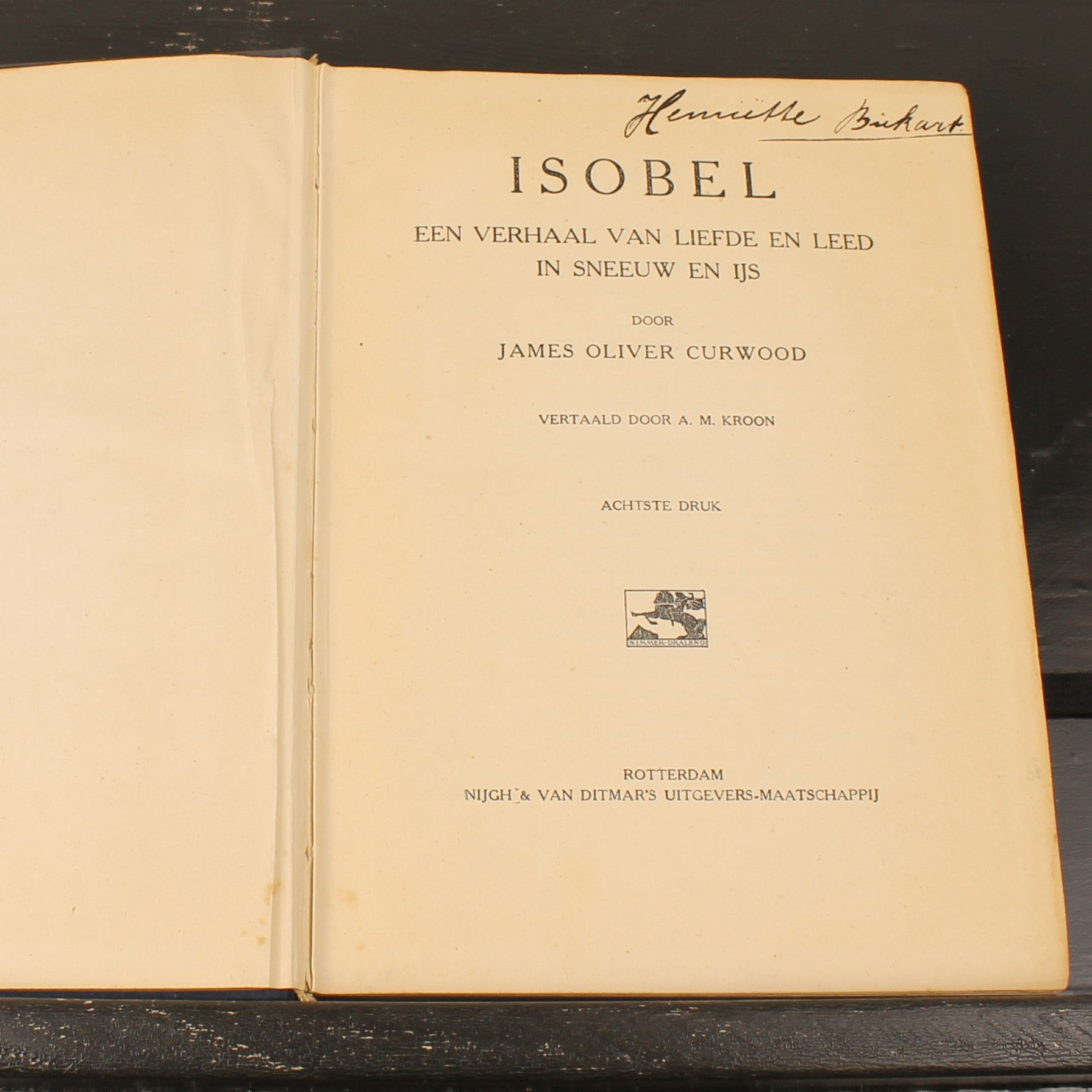 Isobel - James Oliver Curwood - Nijgh & Van Ditmar Rotterdam