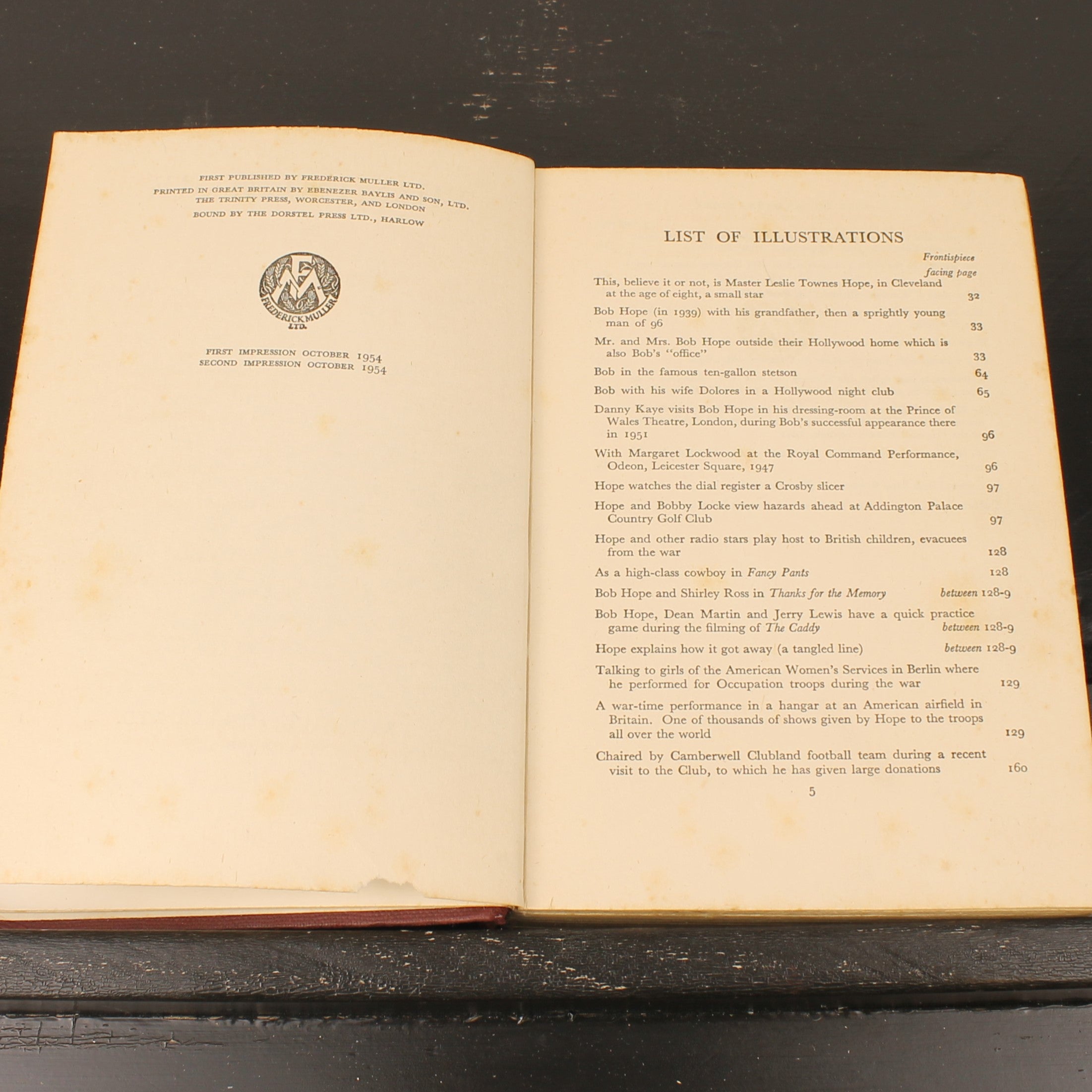 Bob Hope Boek ‘This Is On Me’ (1954) – RAF Library Eindhoven / NAAFI Provenance