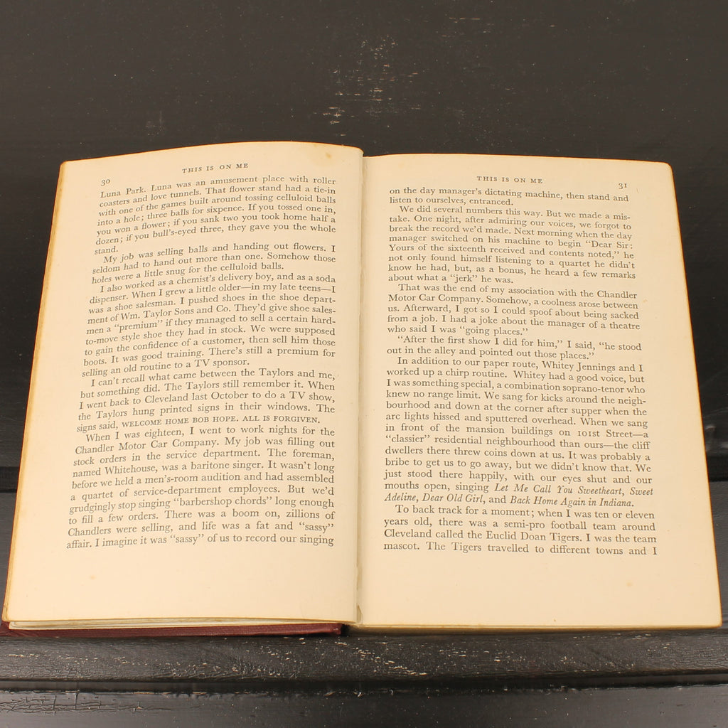Bob Hope Boek ‘This Is On Me’ (1954) – RAF Library Eindhoven / NAAFI Provenance