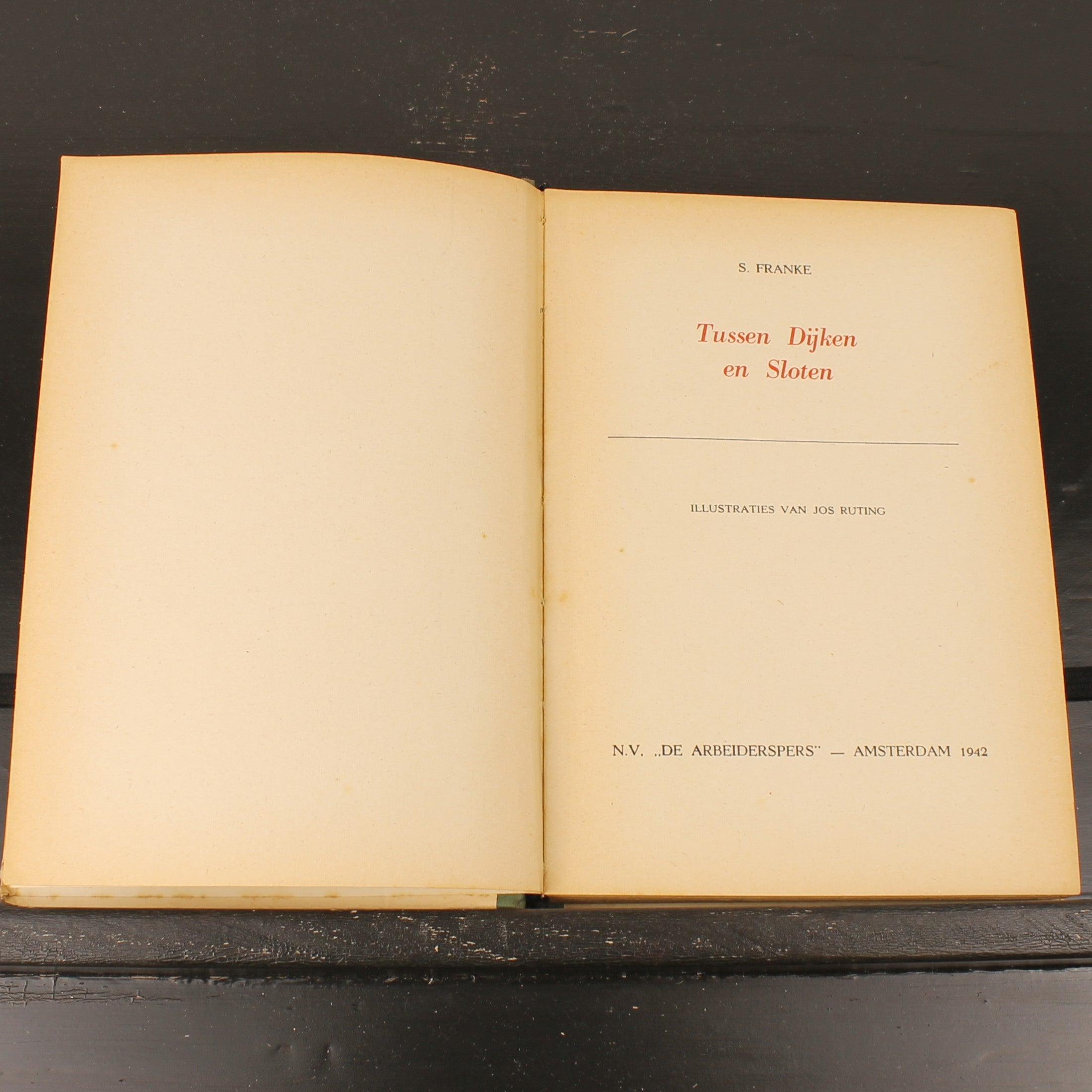 Tussen Dijken en Sloten (1942) - S. Franke - Geïllustreerde Oorlogsuitgave - De Arbeiderspers Amsterdam