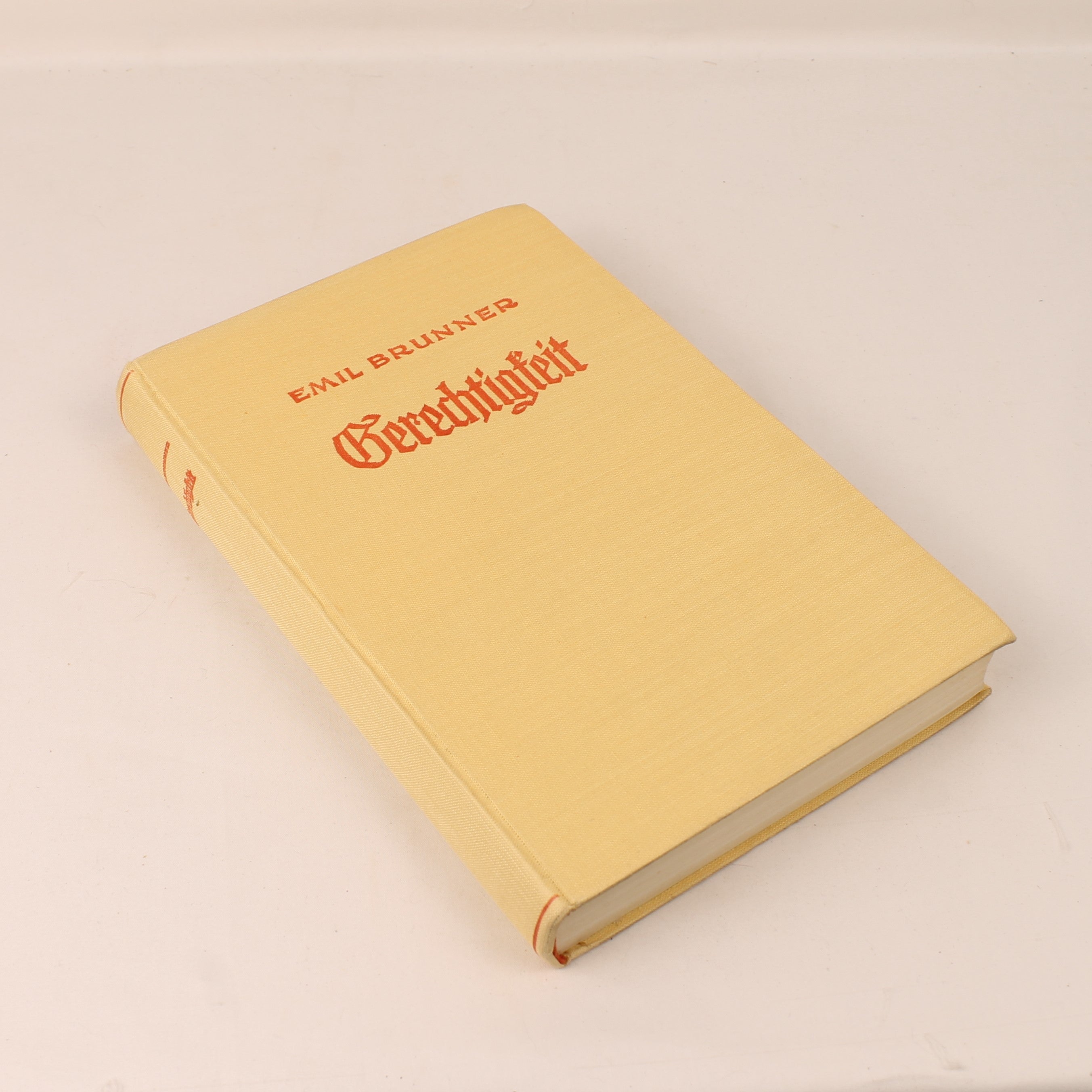 Gerechtigkeit (1943) - Emil Brunner - Zwitserse WOII Uitgave met Stofomslag