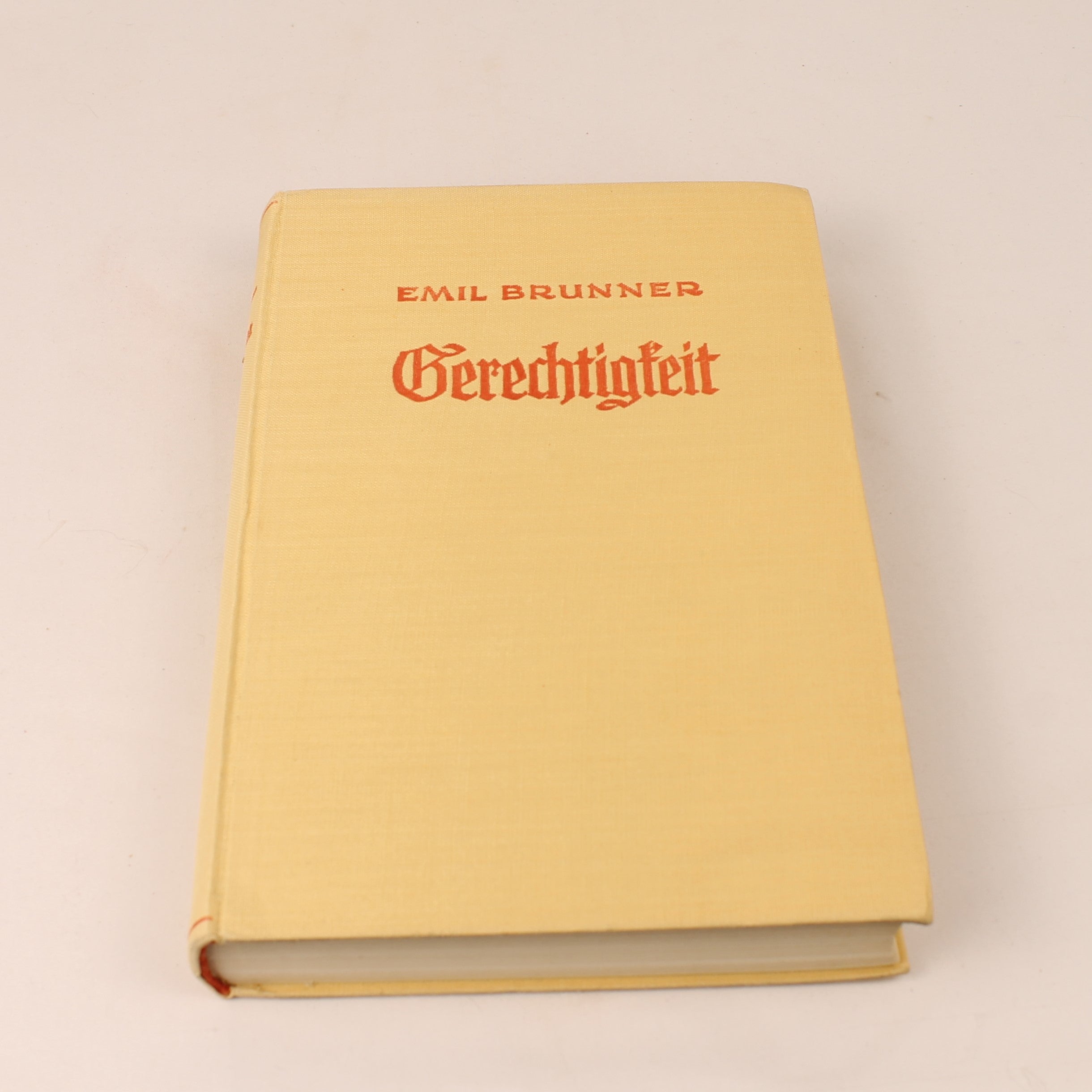 Gerechtigkeit (1943) - Emil Brunner - Zwitserse WOII Uitgave met Stofomslag