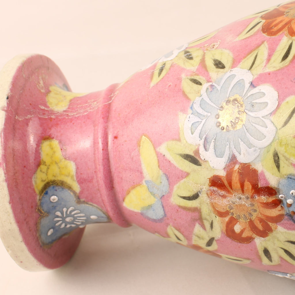 Japanese Satsuma Style Vase – Hand-painted Samurai Decor – Moriage – Large 32 cm