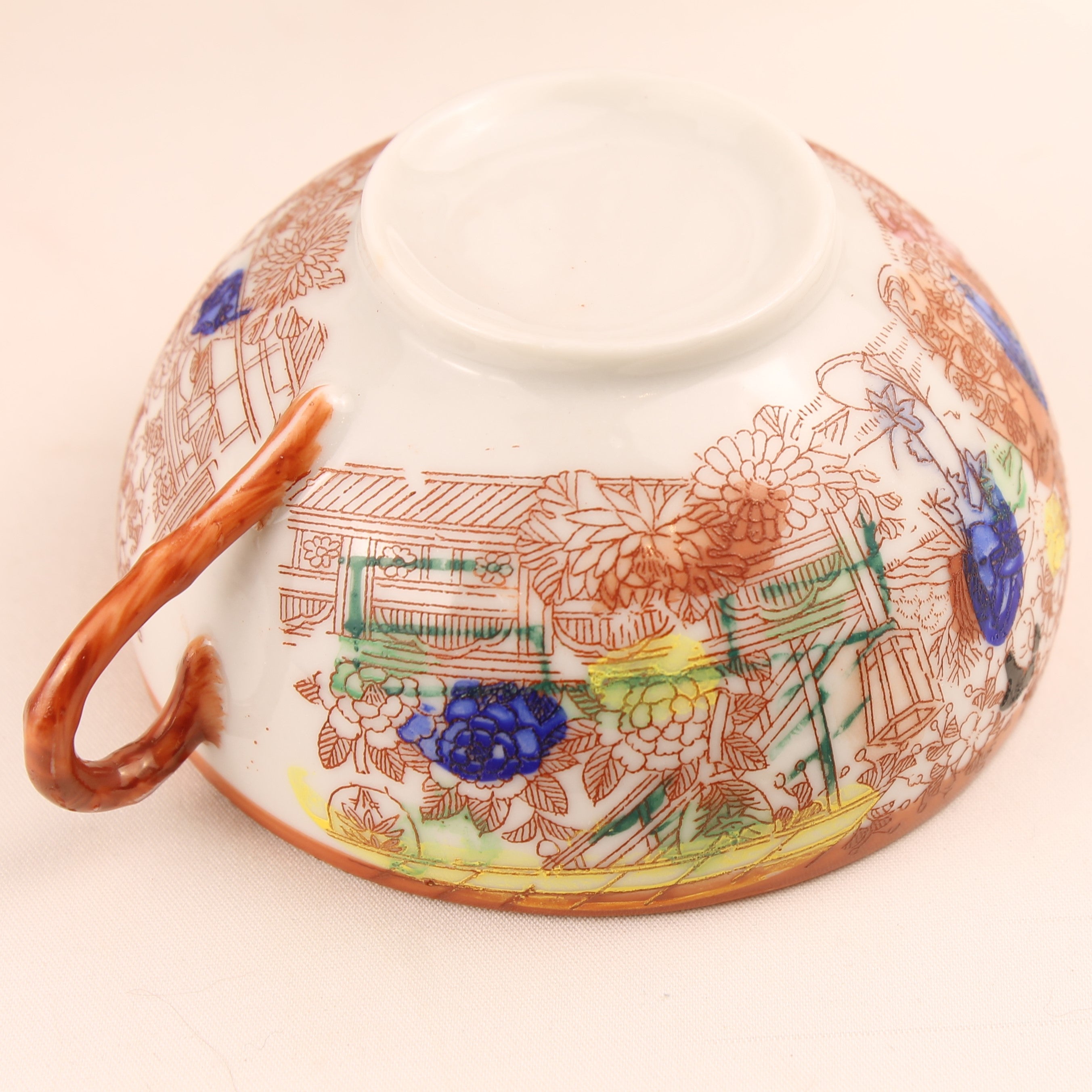 Japanse Geisha Theeset – 2 Theepotten – 4 Kop & Schotel – Made in Japan ca. 1950