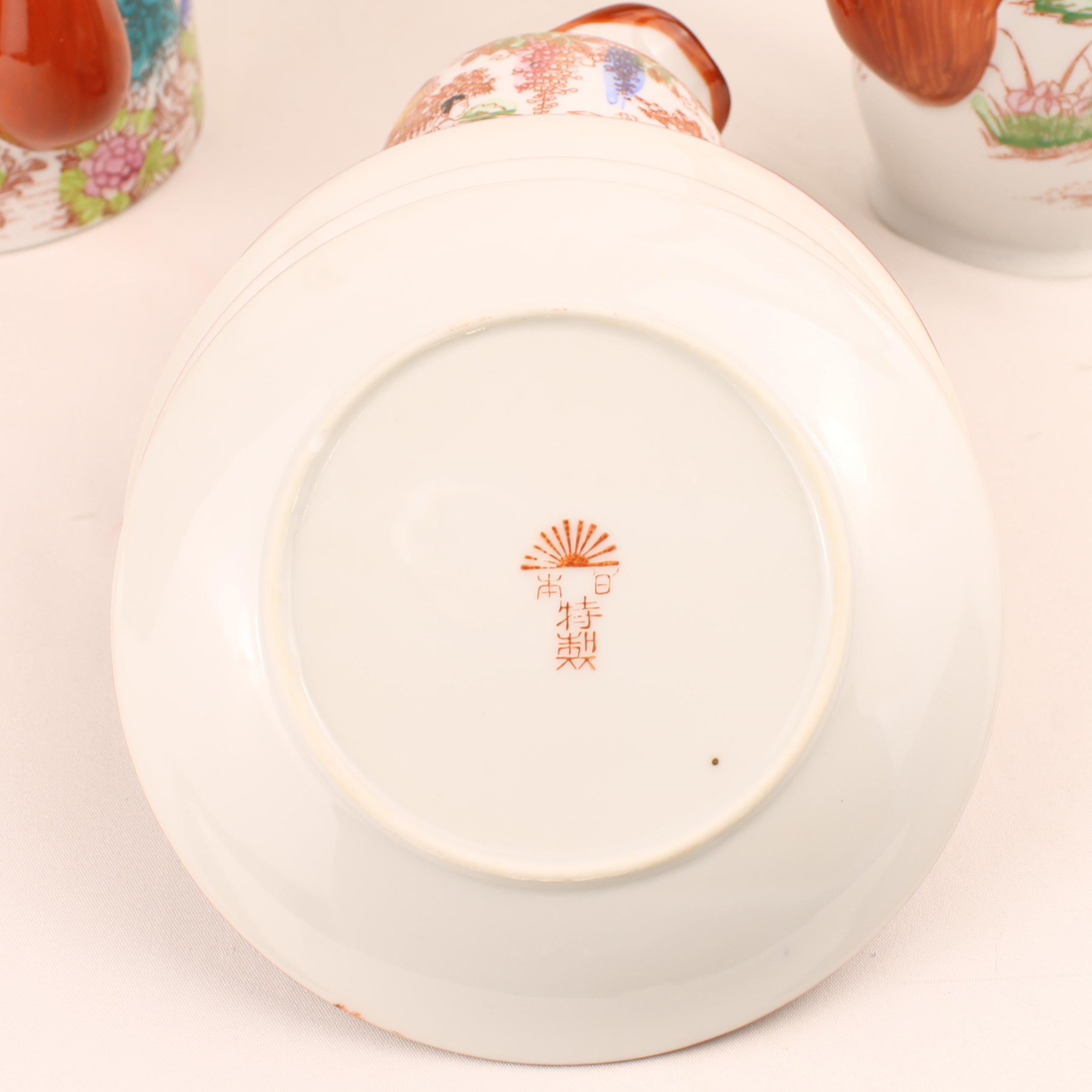 Japanse Geisha Theeset – 2 Theepotten – 4 Kop & Schotel – Made in Japan ca. 1950