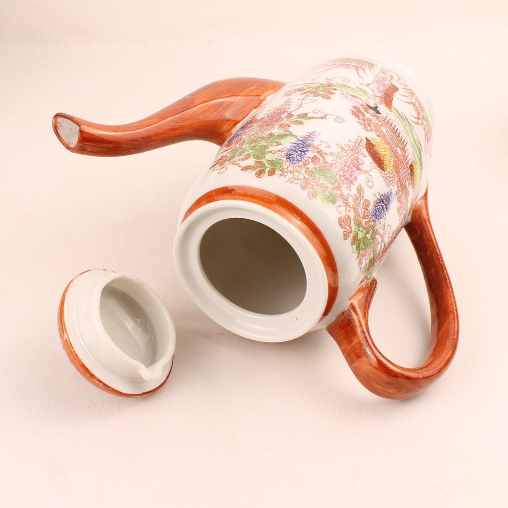 Japanse Geisha Theeset – 2 Theepotten – 4 Kop & Schotel – Made in Japan ca. 1950