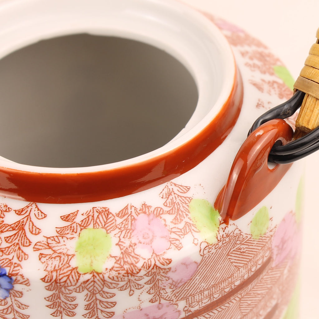 Japanse Geisha Theeset – 2 Theepotten – 4 Kop & Schotel – Made in Japan ca. 1950