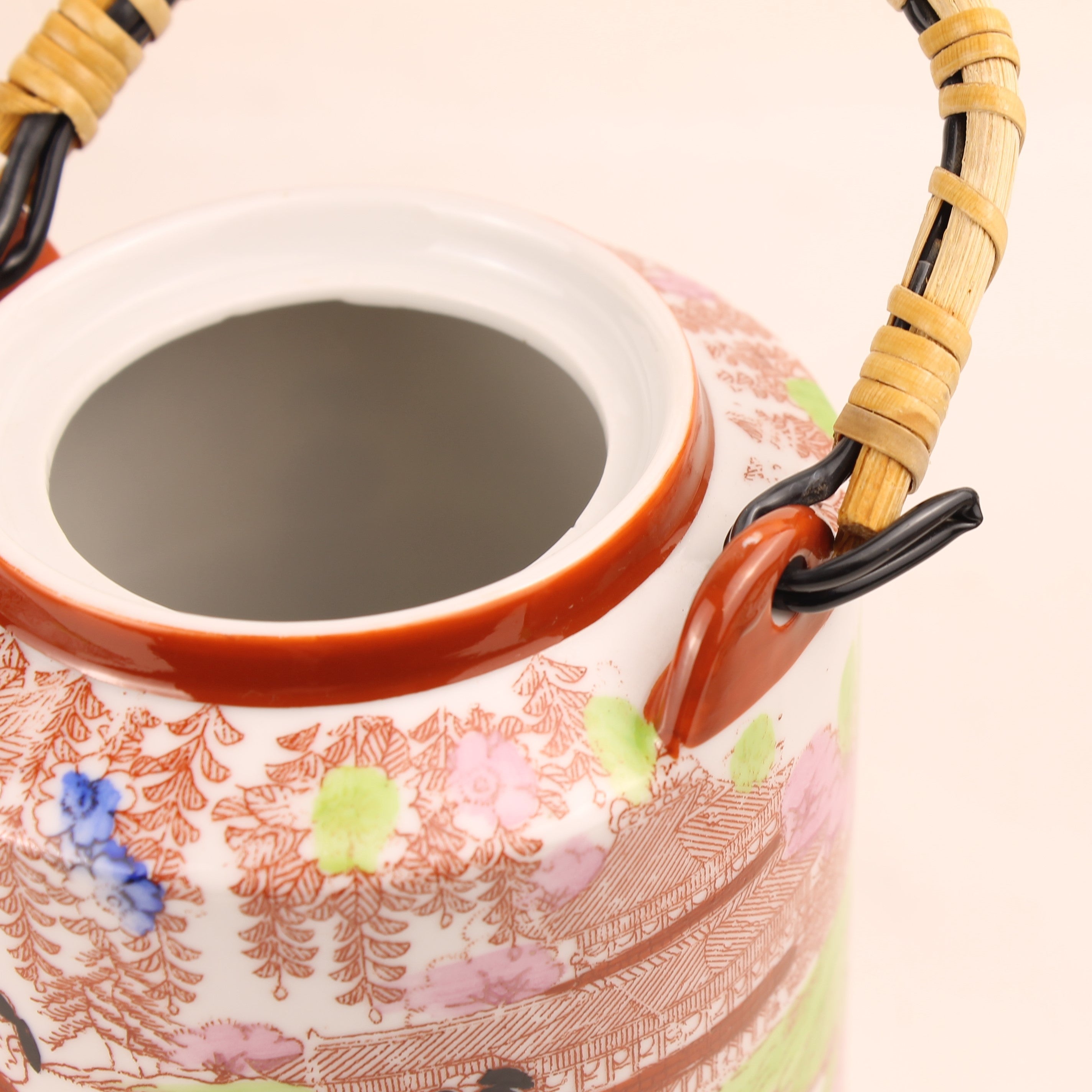 Japanse Geisha Theeset – 2 Theepotten – 4 Kop & Schotel – Made in Japan ca. 1950