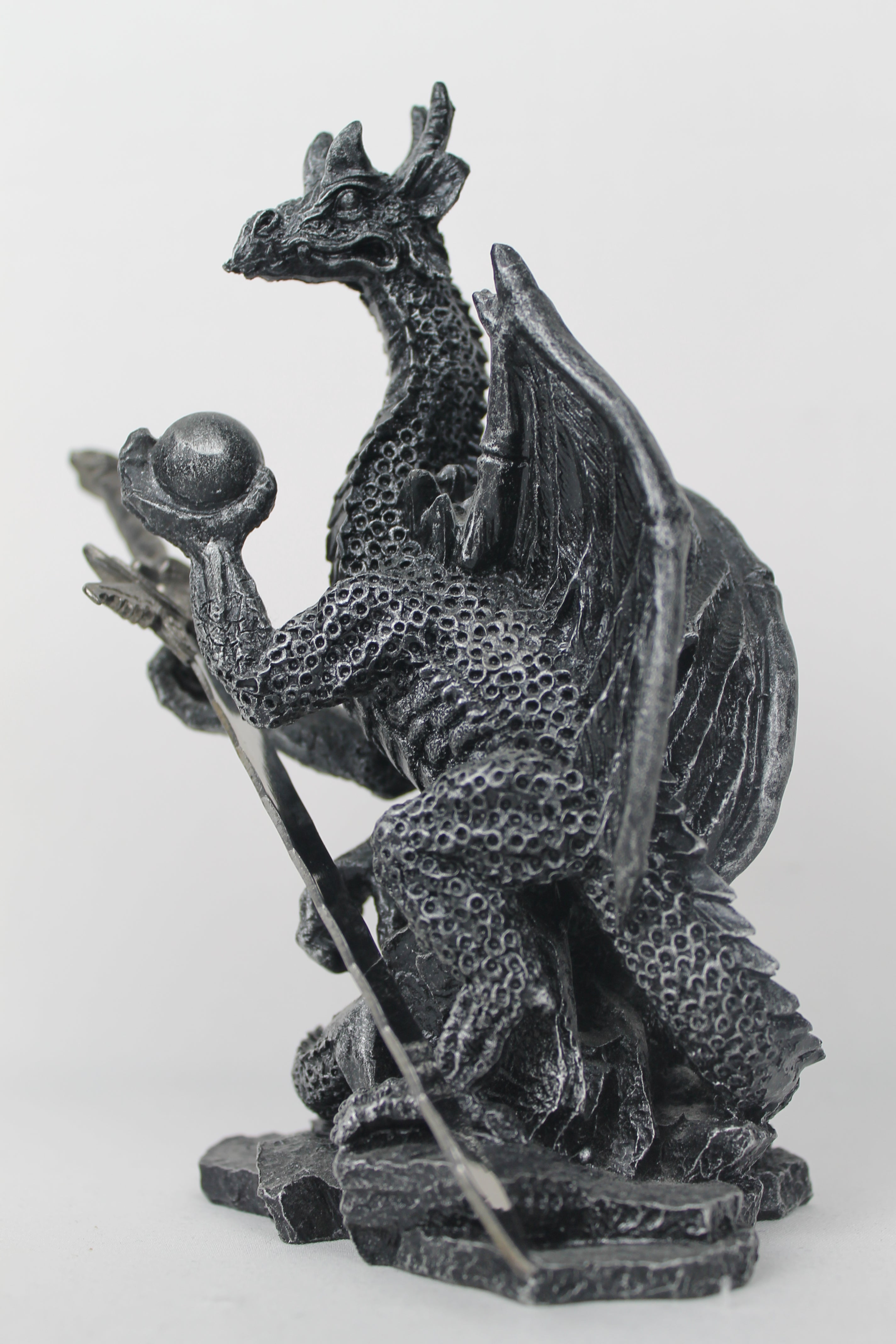 Dragon with sword | Resin figurine with metal letter opener